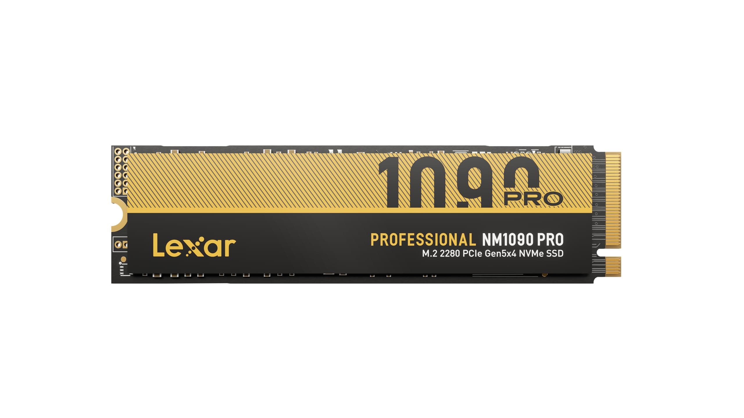 Lexar 2 TB NM1090 PRO SSD PCIe Gen5 NVMe M.2 2280 interne SSD, bis zu 14.000/13.000 MB/s Lesen/Schreiben, fortschrittliches thermisches Steuerungsdesign, DirectStorage-fähig, für Gamer und Kreatoren