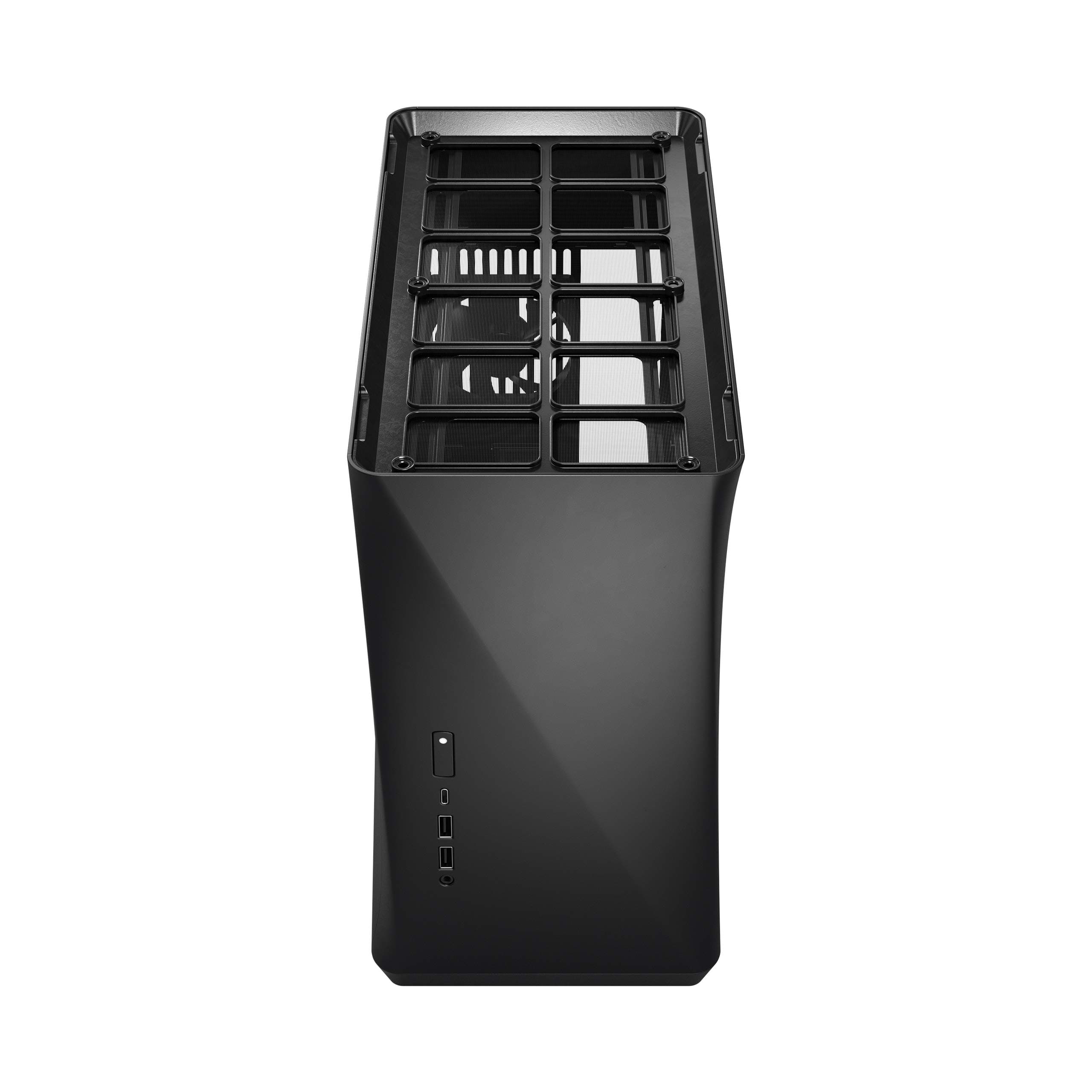 Fractal Design Era ITX Carbon – Tempered Glass – Mini-ITX Gehäuse – Small Form Factor – geeignet für Wasserkühlungen – USB Typ-C - Aluminium - schwarz Schwarz/schiere Freude Tempered Glass Bild 3