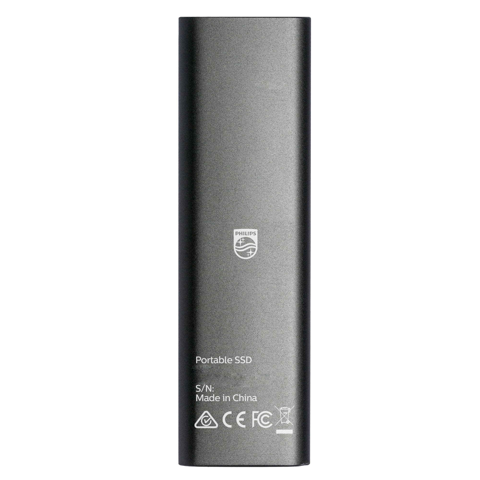 Philips Externe Portable SSD 2 TB - Ultra Slim SATA Ultra Speed USB-C, Lesegeschwindigkeit bis zu 550 MB/s, Aluminium Slim 2 TB Bild 5