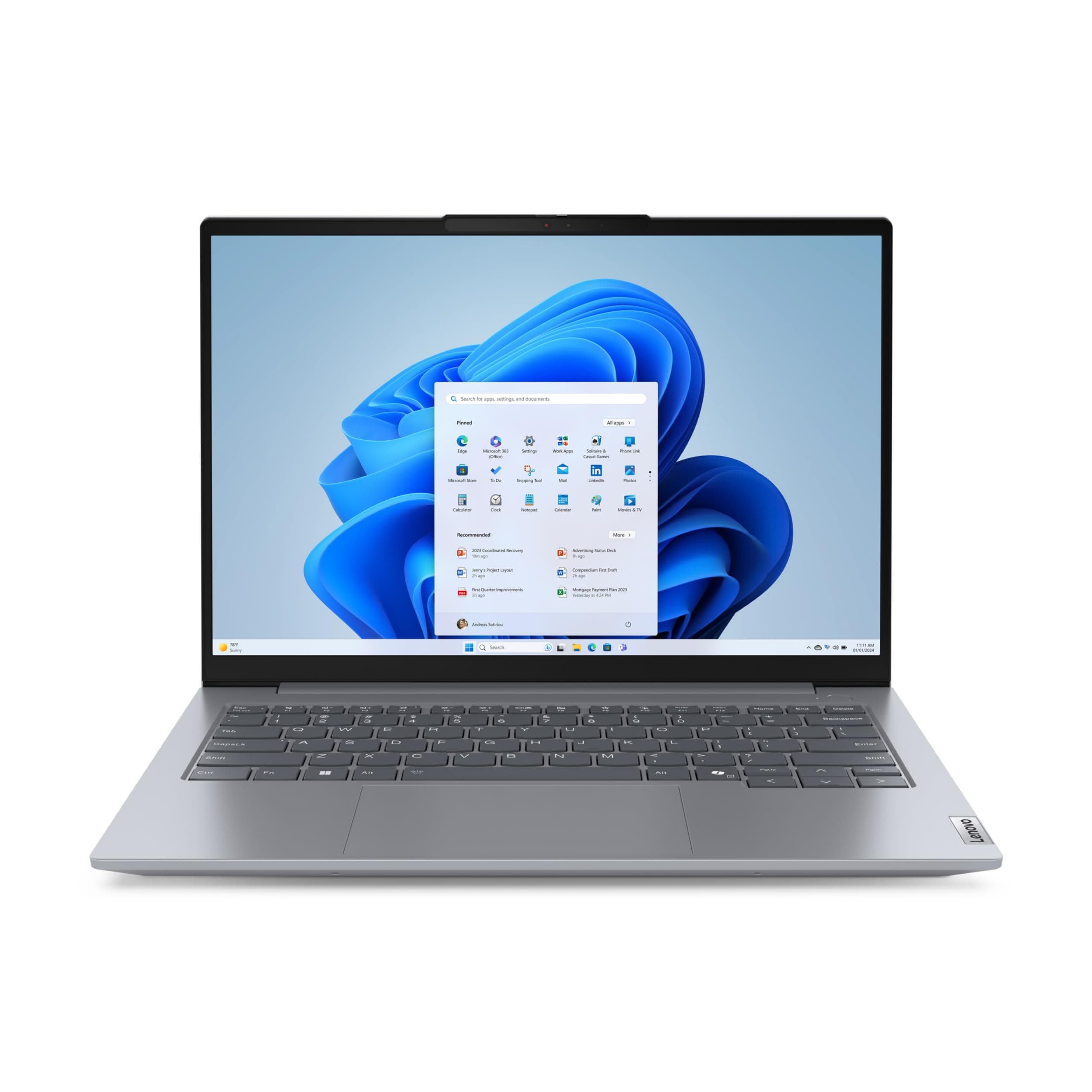 Lenovo ThinkBook 14 AMD G7 ARP AMD Ryzen 5 7535HS Notebook 35,56 cm (14 Zoll) Bild 2