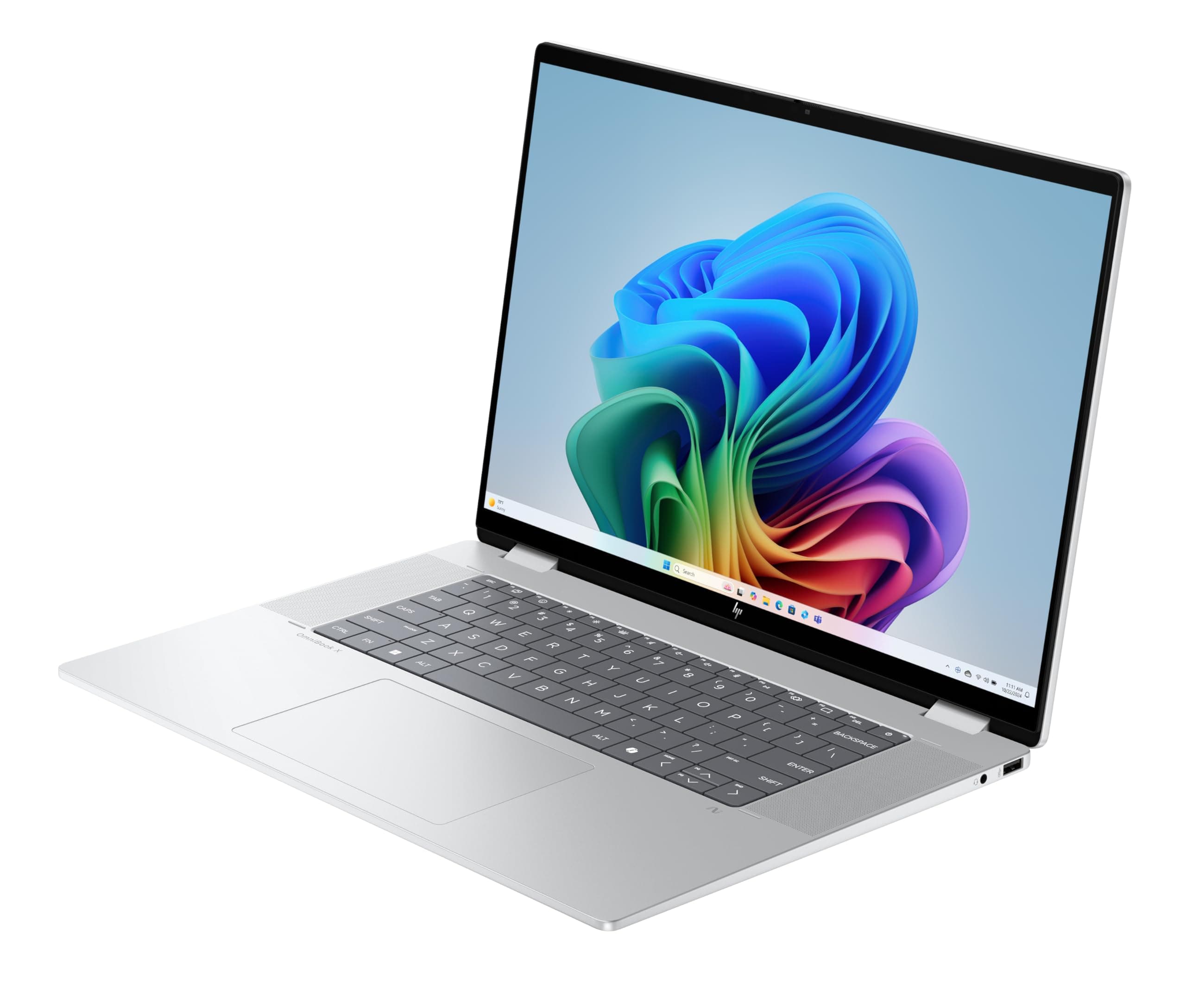 HP OmniBook X Flip 2-in-1 Laptop (16" 2K Touchscreen, Intel Core Ultra 5, Copilot+, 16GB RAM, 1TB, Win11, QWERTZ) - Silber Intel Core Ultra 5 Convertible (Ordner) Bild 3
