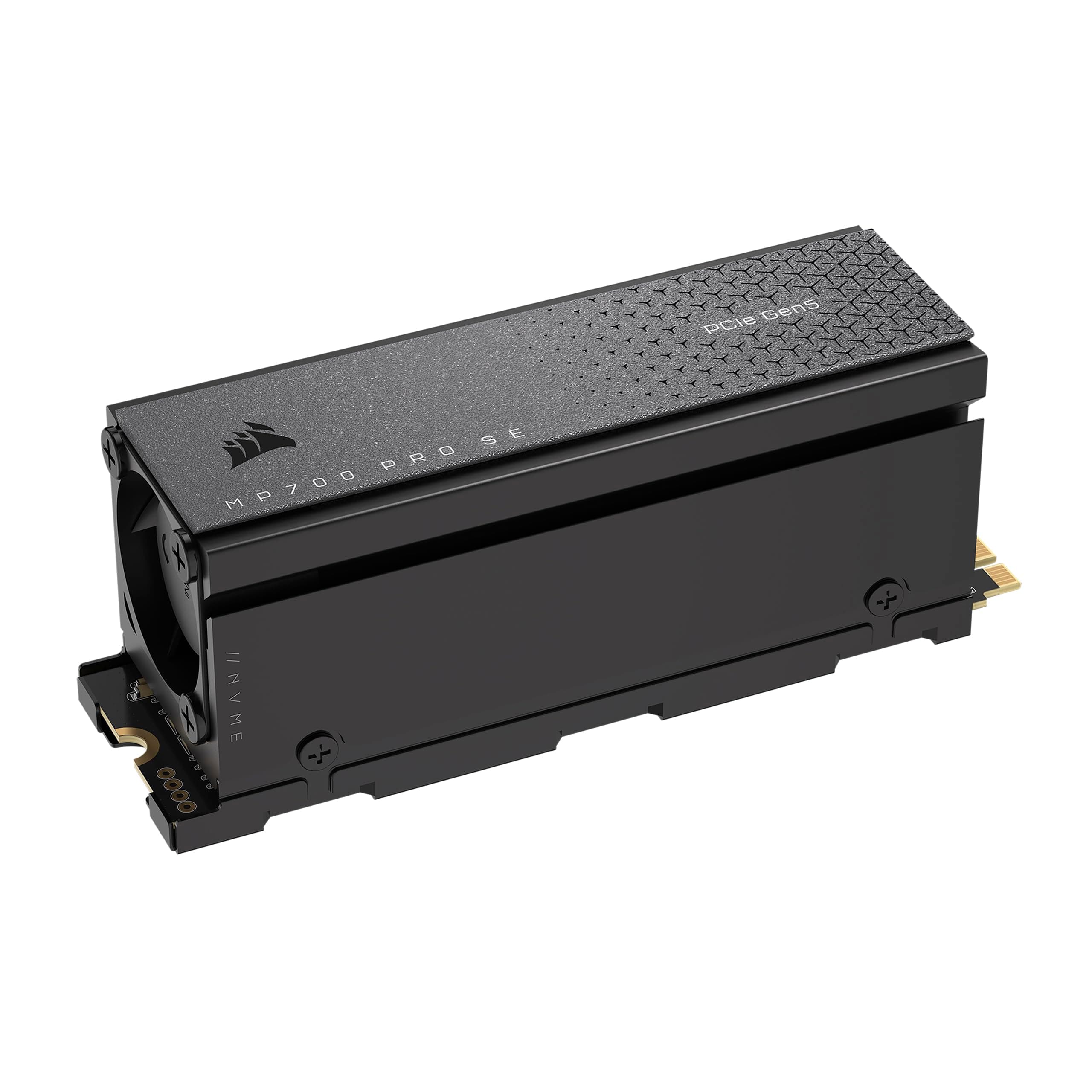 Corsair MP700 PRO SE mit Luftkühler 4TB PCIe 5.0 x4 NVMe 2.0 M.2 SSD – M.2 2280 – Bis zu 14.000 MB/s. Sequentielles Lesen – Hochdichter 3D TLC NAND – Schwarz Bild 2