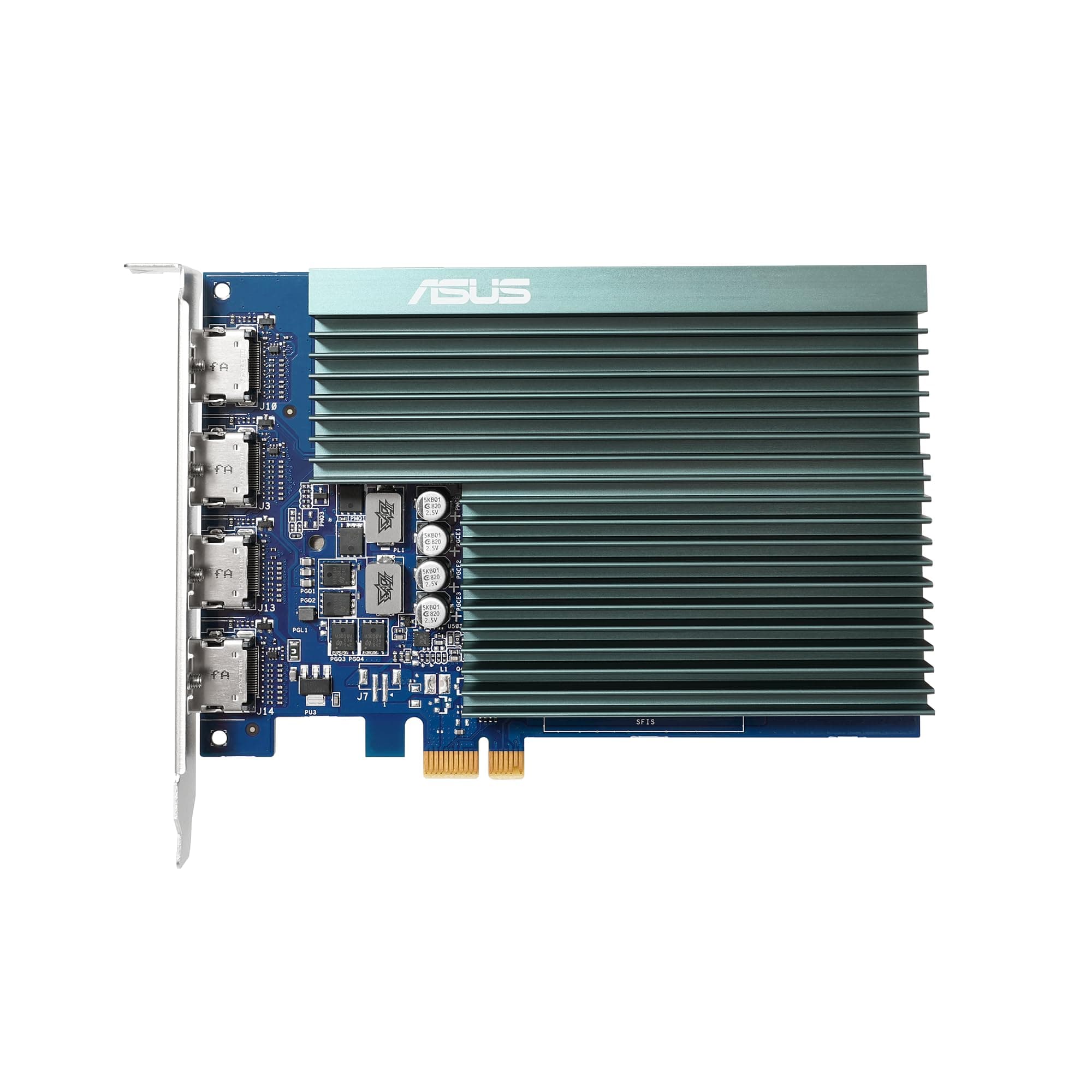 ASUS GeForce GT 730 2GB DDR5 Grafikkarte (4X HDMI, Single-Slot-Design, Passive Kühlung, GPU Tweak II, GT730-4H-SL-2GD5) DDR5 GT730-4H-SL-2GD5 Bild 3