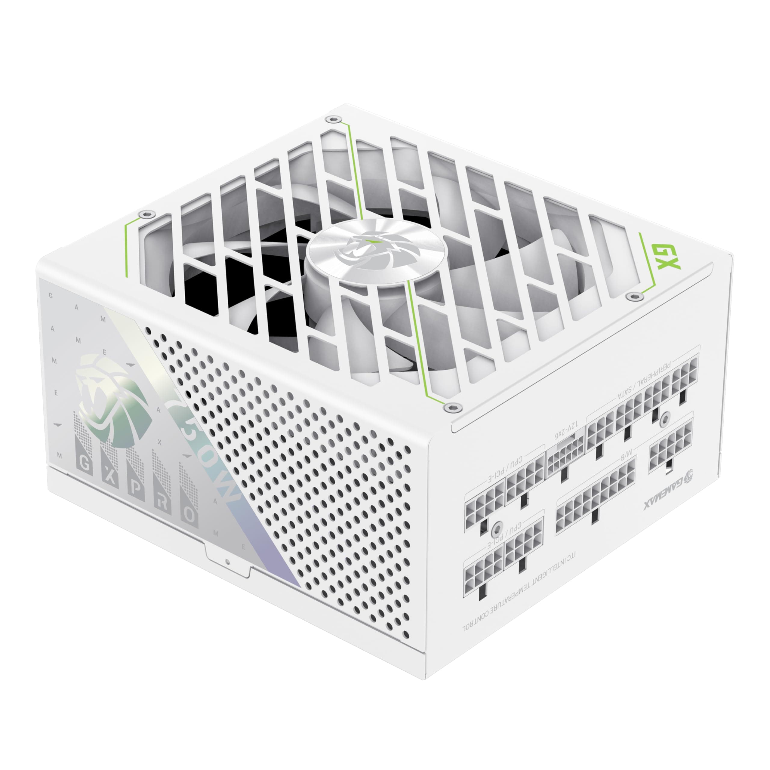 GAMEMAX GX 750G PRO WH Netzteil PC 750W Vollmodulares, ATX3.1 PCIe5.1 mit 12V-2x6-Anschluss, 80 Plus Gold, 105°C Japanische Kondensatoren, 7Schutzschaltungen, 10 Jahre Garantie, Weiß 750 Watt Weiß