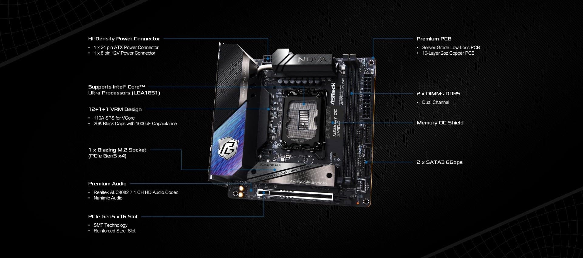 ASRock Z890I NOVA W I 90-MXBPN0-A0UAYZ Bild 4