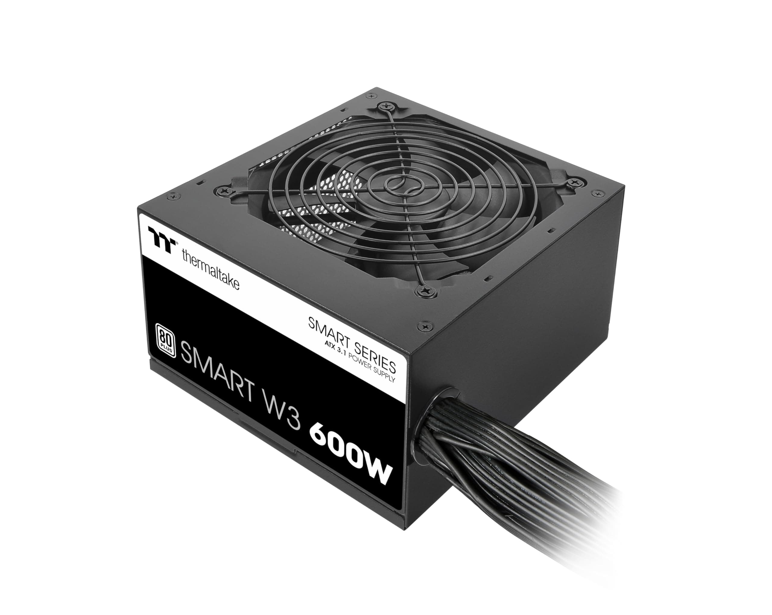 Thermaltake Smart W3 600W | ATX | ATX 3.1 Ready | 80 Plus | sehr leise | 120mm FDB Lüfter | Single Rail +12V | DC DC Design | Schutzschaltungen OCP OVP UVP OPP SCP OTP | 5 Jahre Garantie Bild 2