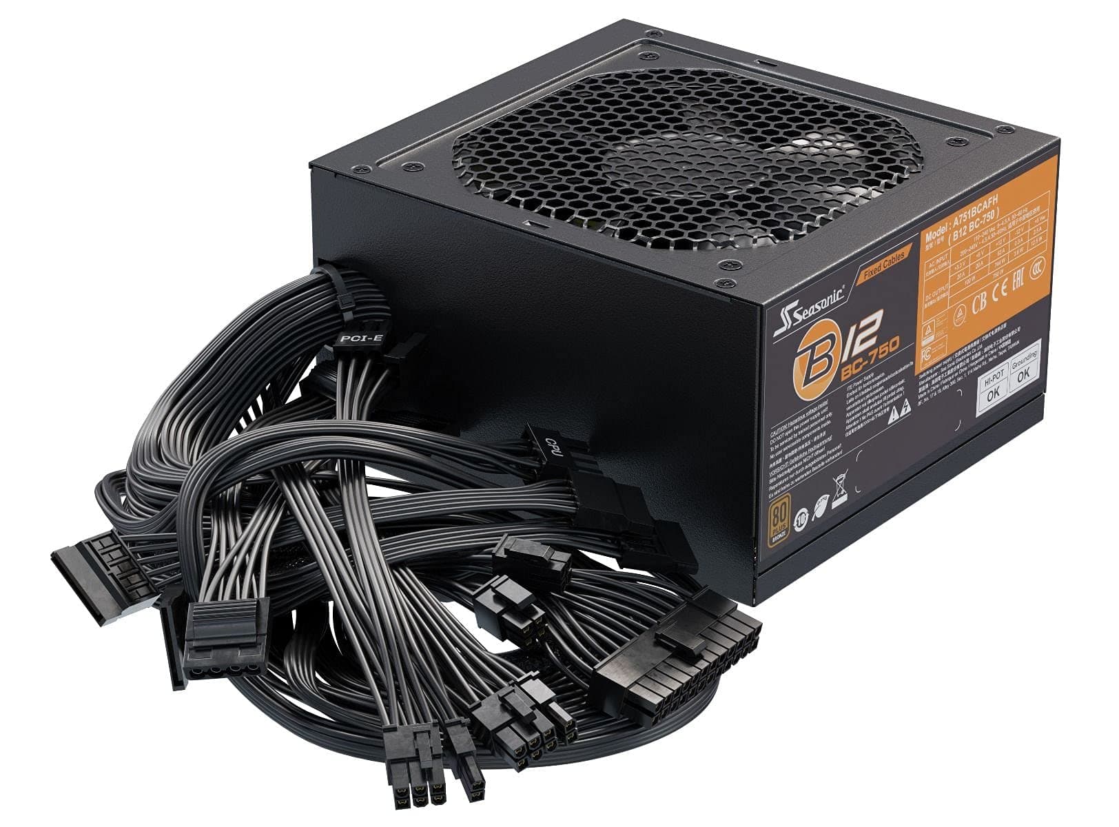 Seasonic G12 GC-850 Watt Fully Wired 80+ Gold PSU/Power Supply Gold 850 W Bild 8