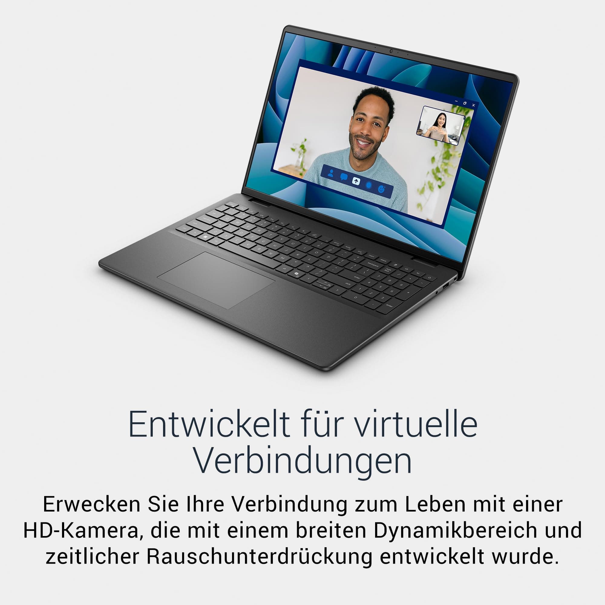 Dell 16 Laptop DC16250-16 Inch FHD+ 16:10 (1920x1200), Intel Core 5 Series 1 Processor, Intel UHD Graphics, 16GB DDR5 RAM, 512GB SSD, Windows 11 Home, QWERTZ Keyboard, Fingerprint Sensor - Black Core 5 120U 16 GB 512GB SSD Bild 5