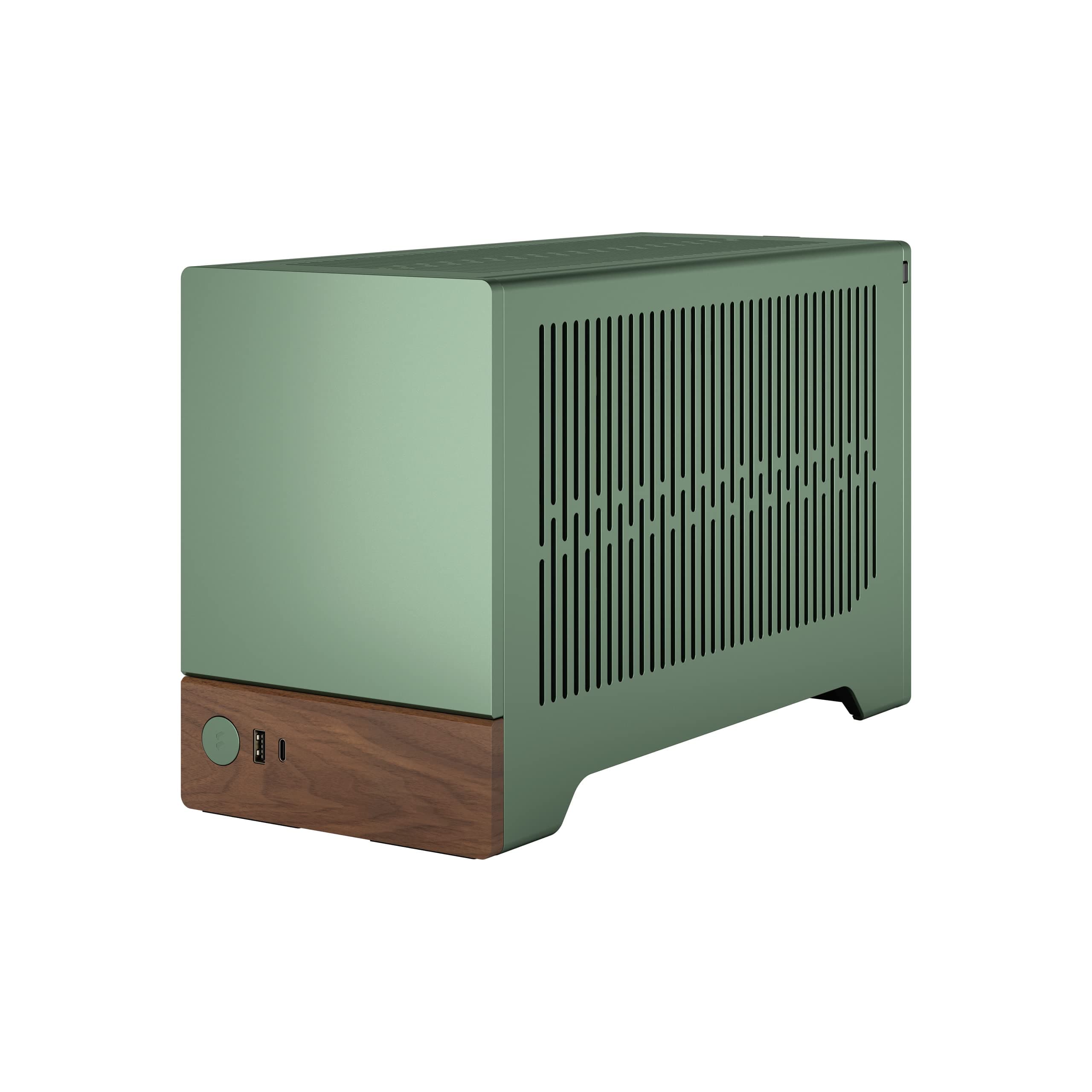 Fractal Design Terra Jade - Wood Walnut Front Panel - Small Form Factor - mITX Gaming case – PCIe 4.0 Riser Cable – USB Type-C - Anodized Aluminum Panels Bild 7