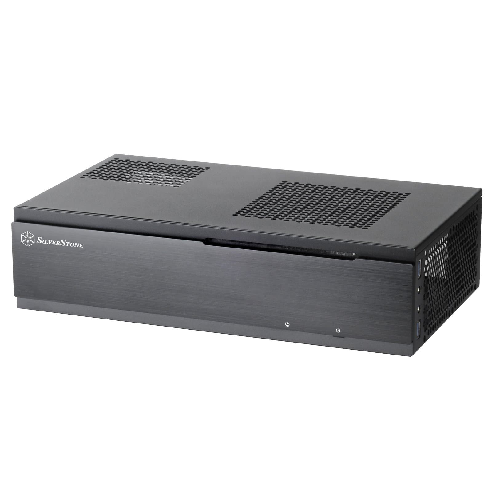 SilverStone SST-ML06B - Milo Mini-ITX kompaktes HTPC Desktop Gehäuse, schwarz Bild 2