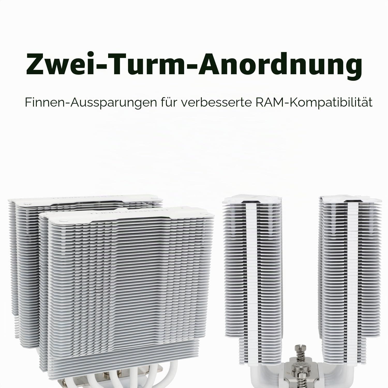 TR Peerless Assassin 120 White ARGB CPU-Luftkühler, 6 Heatpipes, Dual TL-C12W-S 120mm PWM Lüfter, AGHP-Technologie, für AMD AM4 AM5,Intel 1700/1150/1155/1200/2011 Bild 7