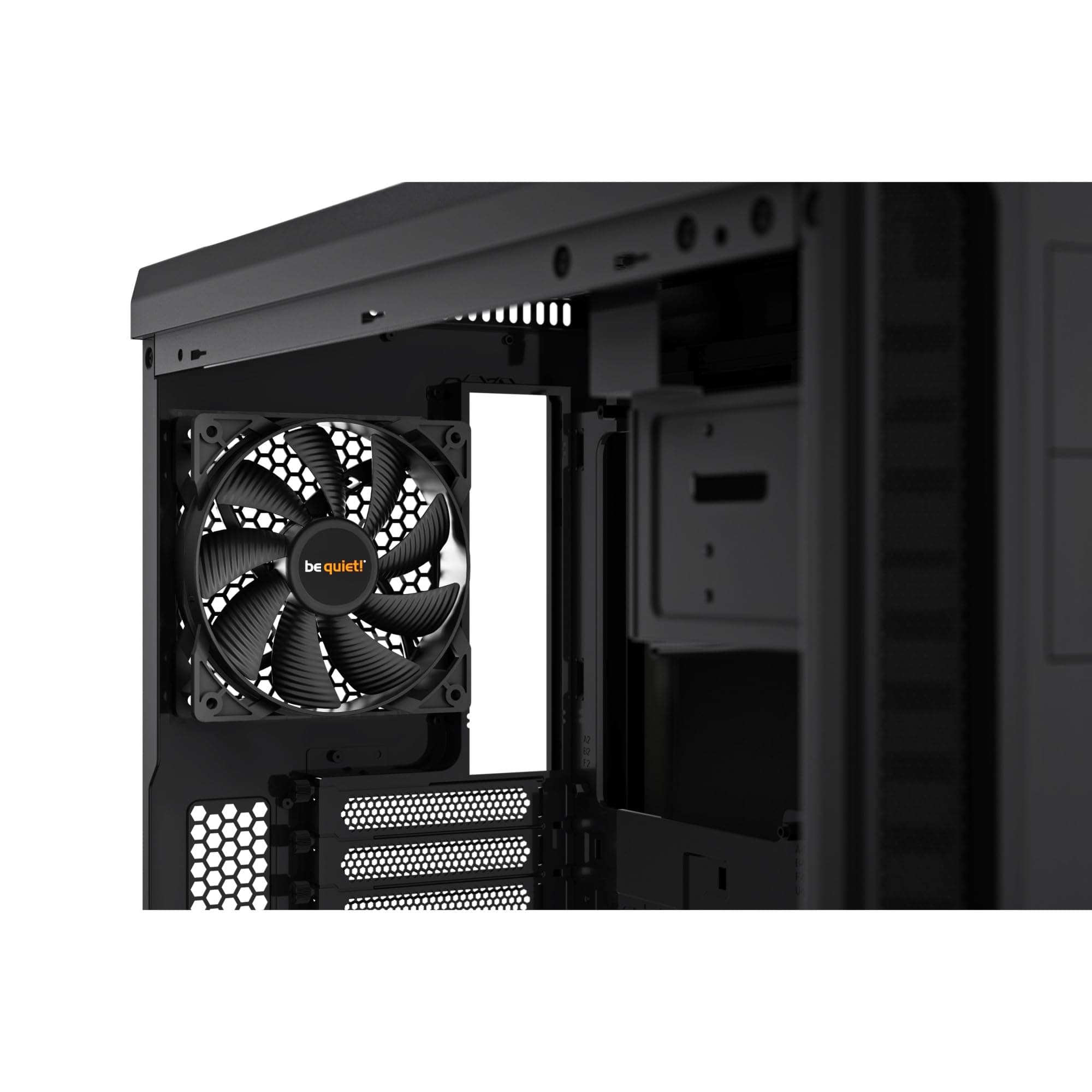 be quiet! Pure Base 600 Black PC-Gehäuse, 2X Pure Wings 2 Lüfter, Radiatoren bis 360mm, 3-stufige Lüftersteuerung Pure Base 600 Schwarz Bild 6
