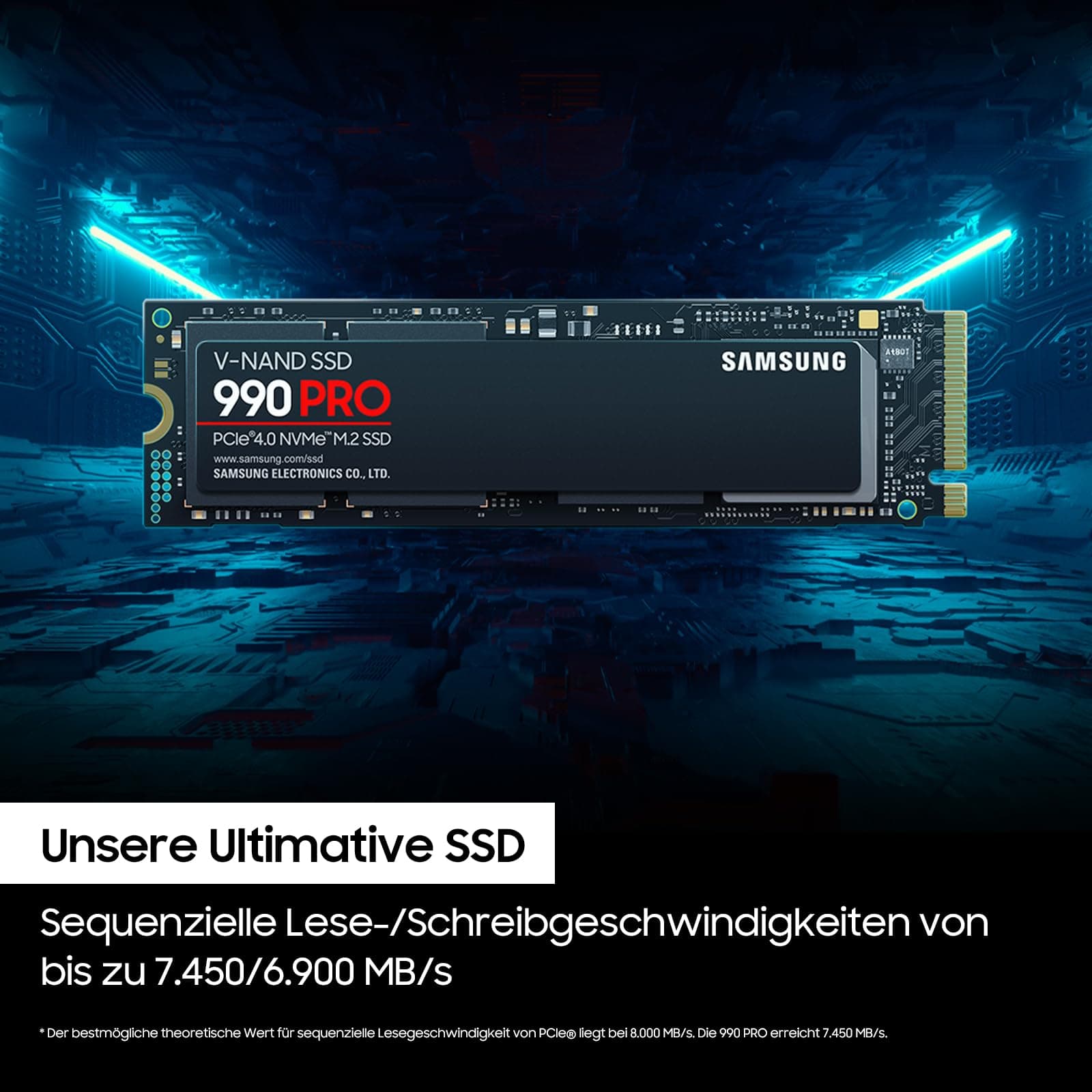 Samsung 990 PRO NVMe M.2 SSD & USB-Stick, USB-C, 128 GB, 400 MB/s Lesen, 60 MB/s Schreiben, USB 3.1 Flash Drive für Notebooks, Tablets und Smartphones, Blue, MUF-128DA/APC Bild 7