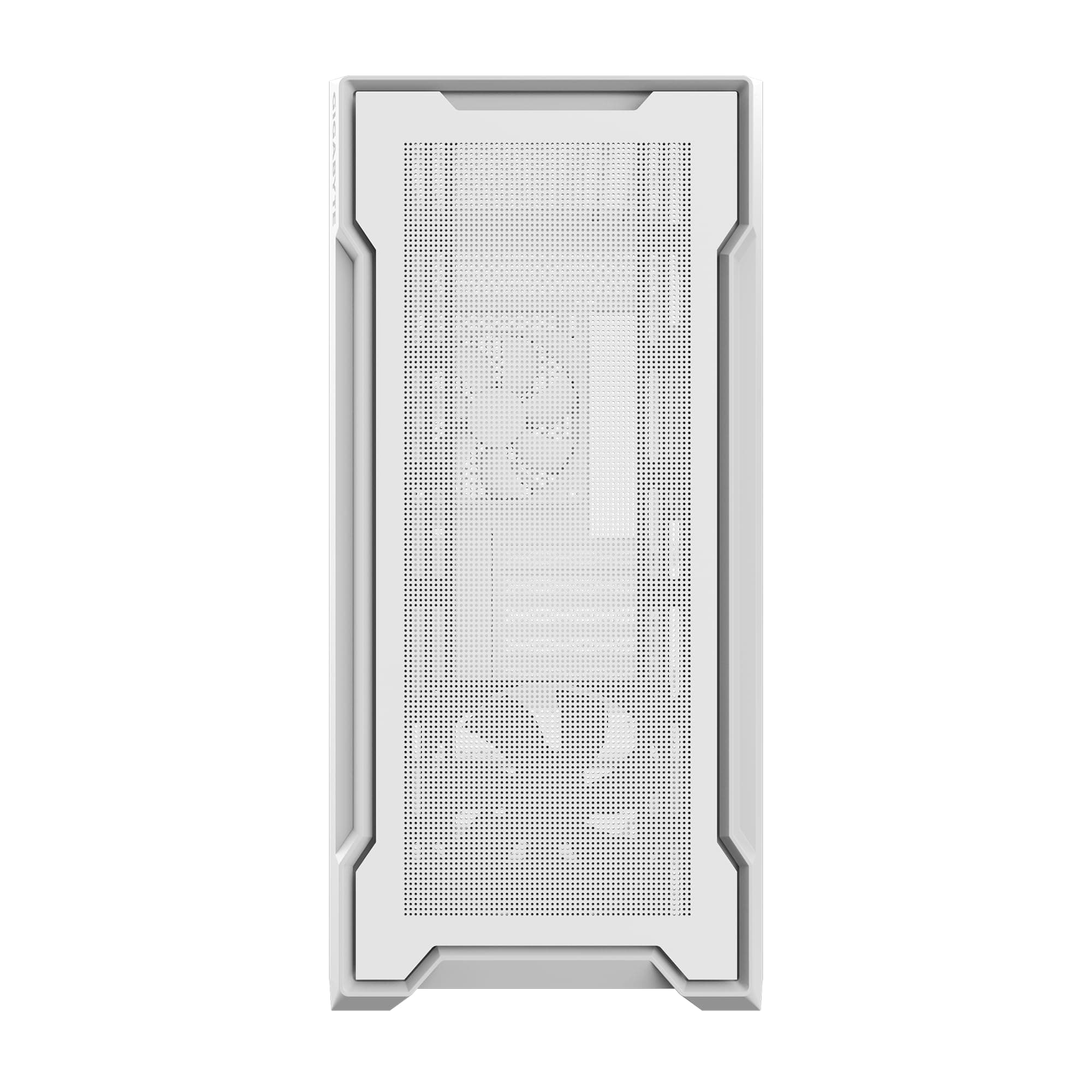 GIGABYTE C102 Glass Ice – weißes Mid-Tower-PC-Gaming-Gehäuse, gehärtetes Glas, PSU-Abdeckung, 2 x 120-mm-Lüfter (GB-C102GI) Bild 5