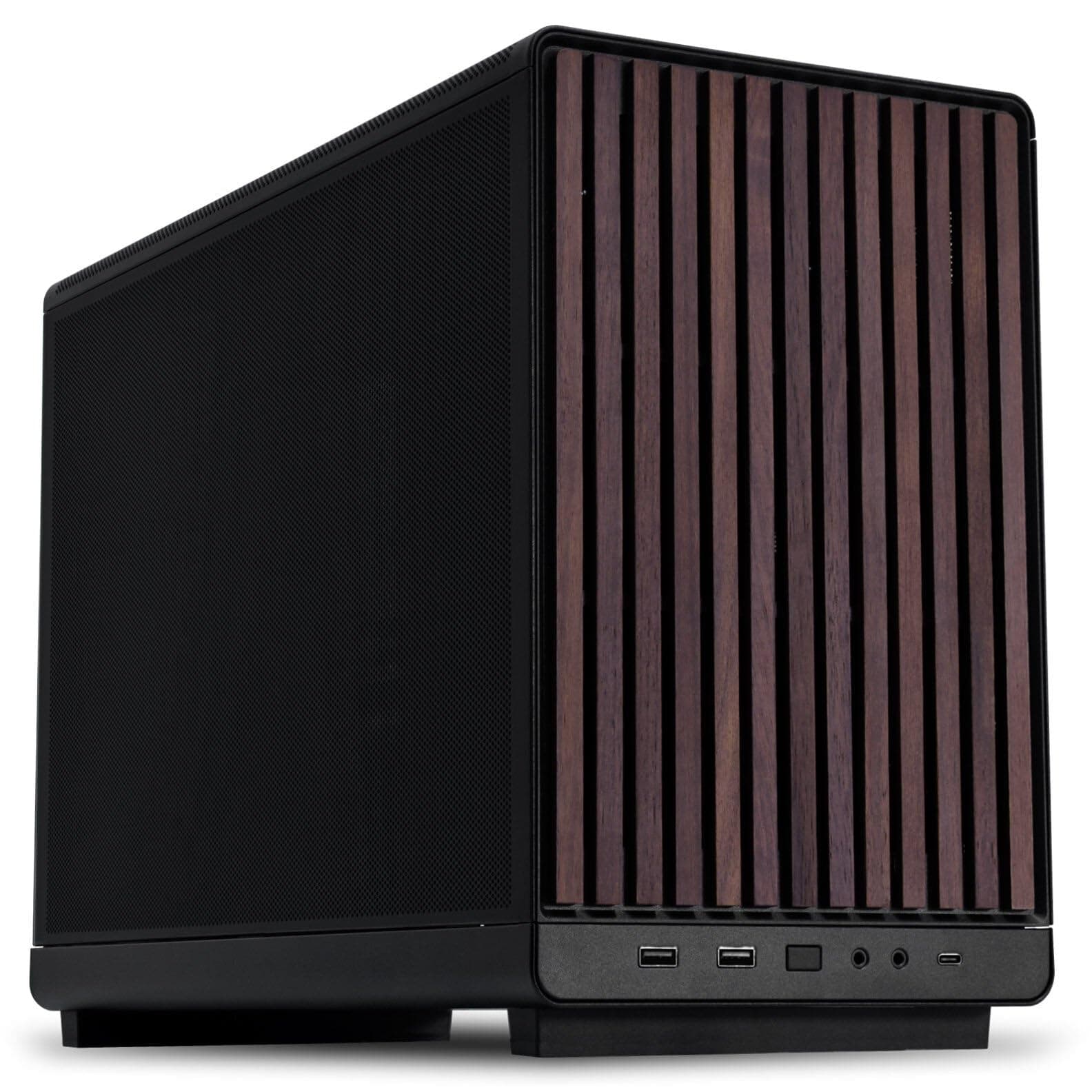Lian Li DAN Cases A3-mATX PC-Gehäuse, anpassbares Layout, 415 mm GPU-Klarheit, unterstützt bis zu 360 mm Radiatoren, Stahl, Kunststoff, Schwarz Bild 2