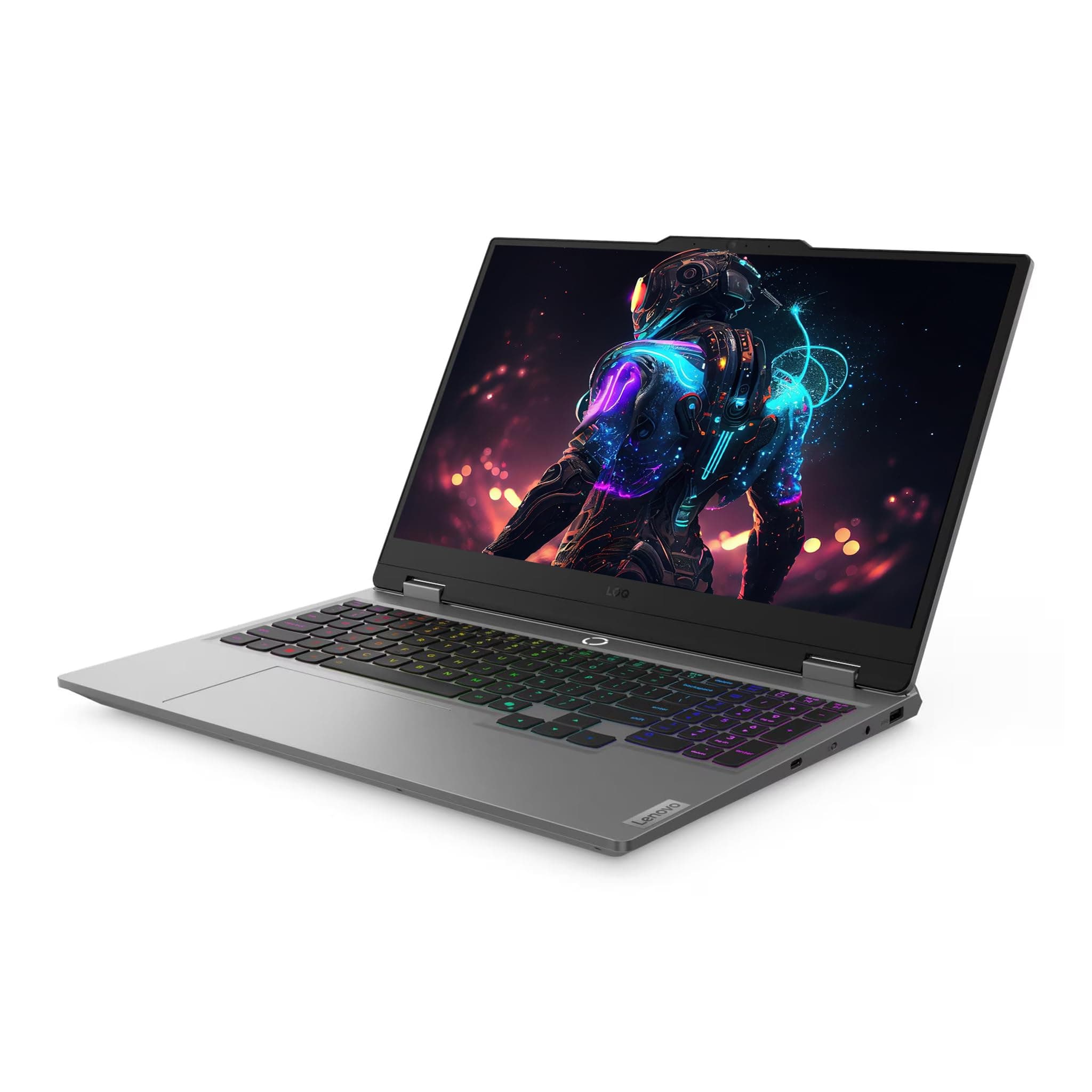 Lenovo LOQ 15IRX10 Gaming Laptop, Intel Core i5-13450HX, 64 GB DDR5 RAM, 2 TB PCIe SSD, 15.6" FHD (1920x1080) Display, NVIDIA GeForce RTX 5060, Deutsches Tastatur-Layout, W11 Pro, Luna Grau 64 GB RAM | 2 TB SSD Windows 11 Pro Bild 3