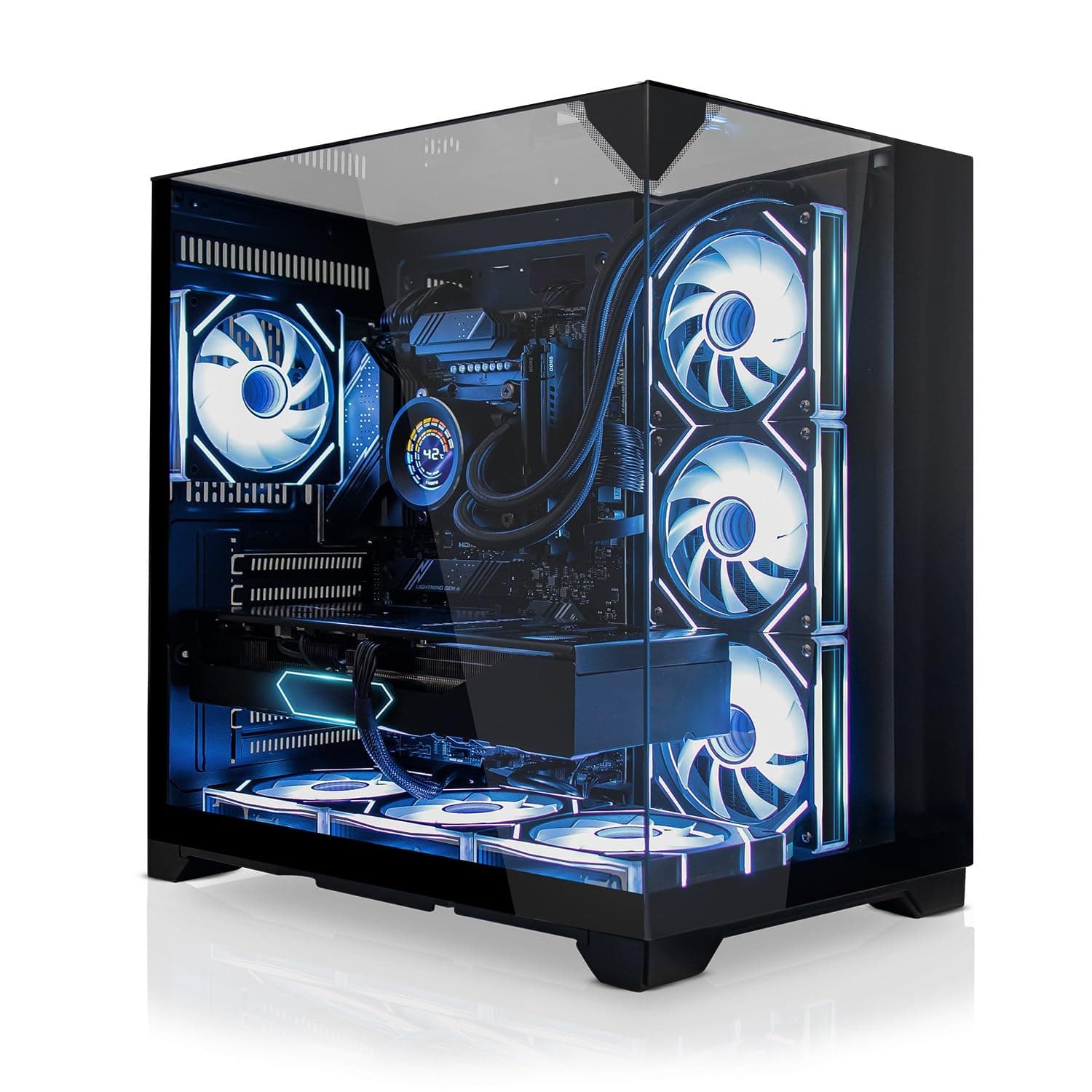 SYSTEMTREFF High-End Gaming PC AMD Ryzen 9 9900X3D 12x5.5GHz | Nvidia RTX 5070 12GB DX12 | 2TB M.2 NVMe | 32GB DDR5 RAM | Windows 11 | Desktop Computer Rechner für Gamer, Zocker & Streamer