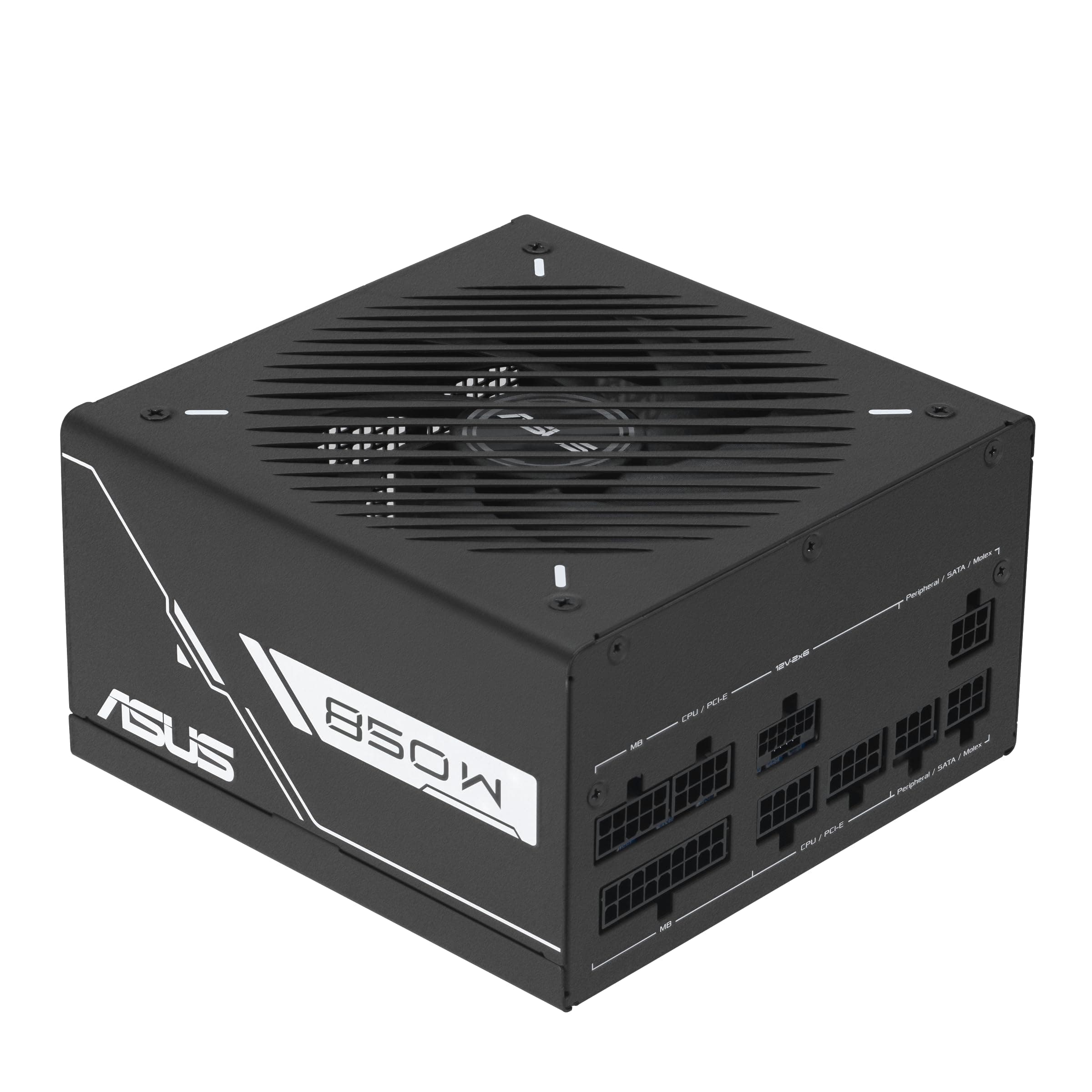 ASUS Prime 850W Gold Black Edition Gaming Netzteil (850 Watt, Lüfter mit Doppelkugellager, ATX 3.1 & PCIe 5.1 kompatibel, 80 Plus & Cybernetics Gold-Zertifizierung, geätzte Kabel, Schwarz) Bild 3