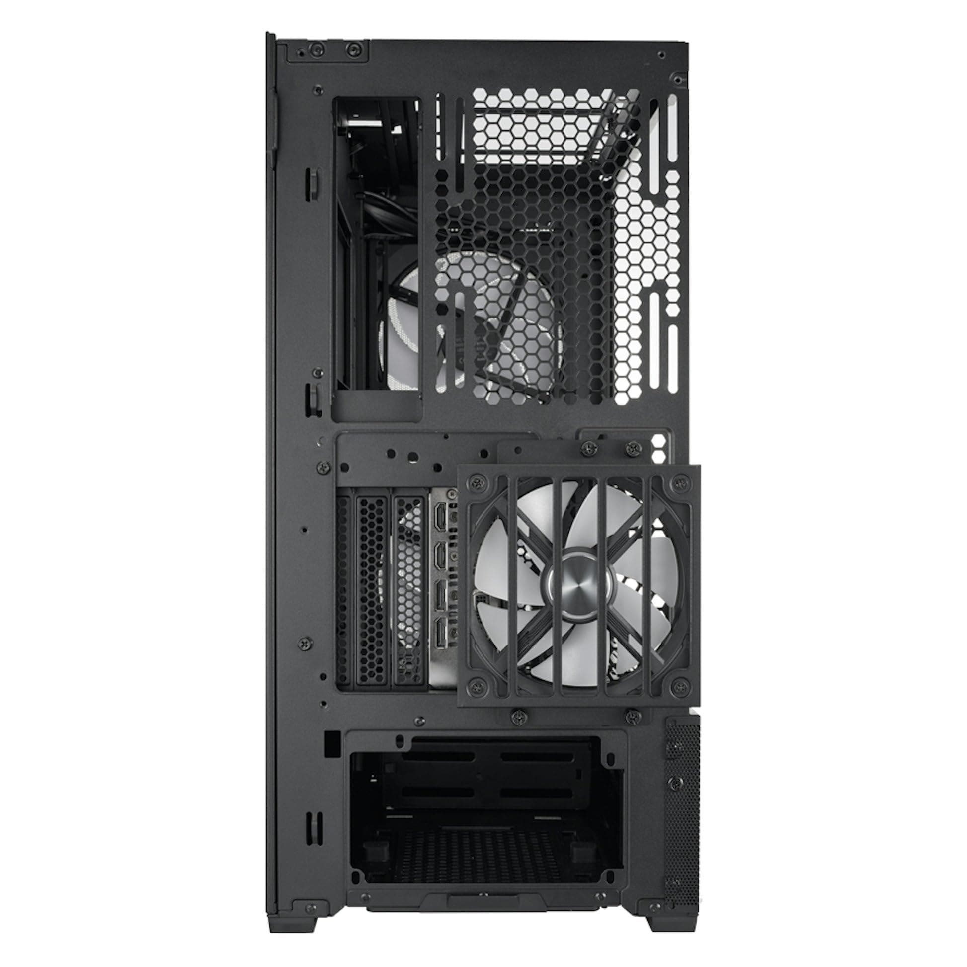 Lian Li LANCOOL 216X PC-Gehäuse - 392 mm GPU-Größe - Design mit hohem Luftstrom - inklusive 160-mm-Lüftern, Stahl, Midi-Tower, Schwarz 216 (nicht RGB) Bild 8