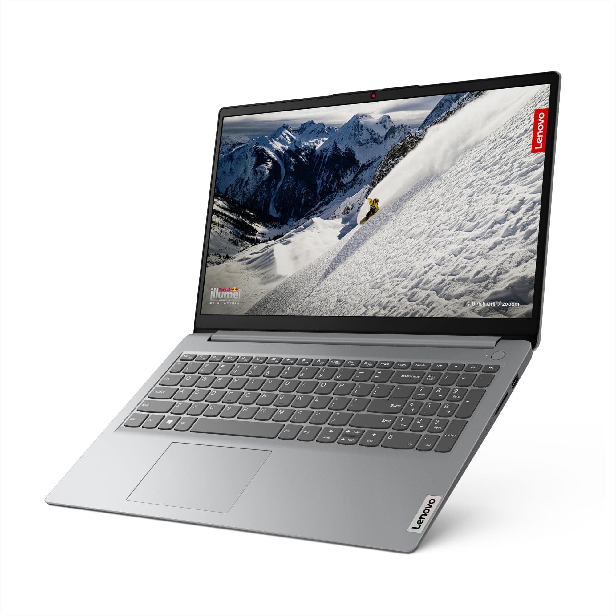 Lenovo IdeaPad 1 Laptop | 15,6" Full HD Display | AMD Ryzen 3 7320U | 8GB RAM | 512GB SSD | AMD Radeon Grafik | Windows 11 Home | grau | QWERTZ | 3 Monate Premium Care Bild 6