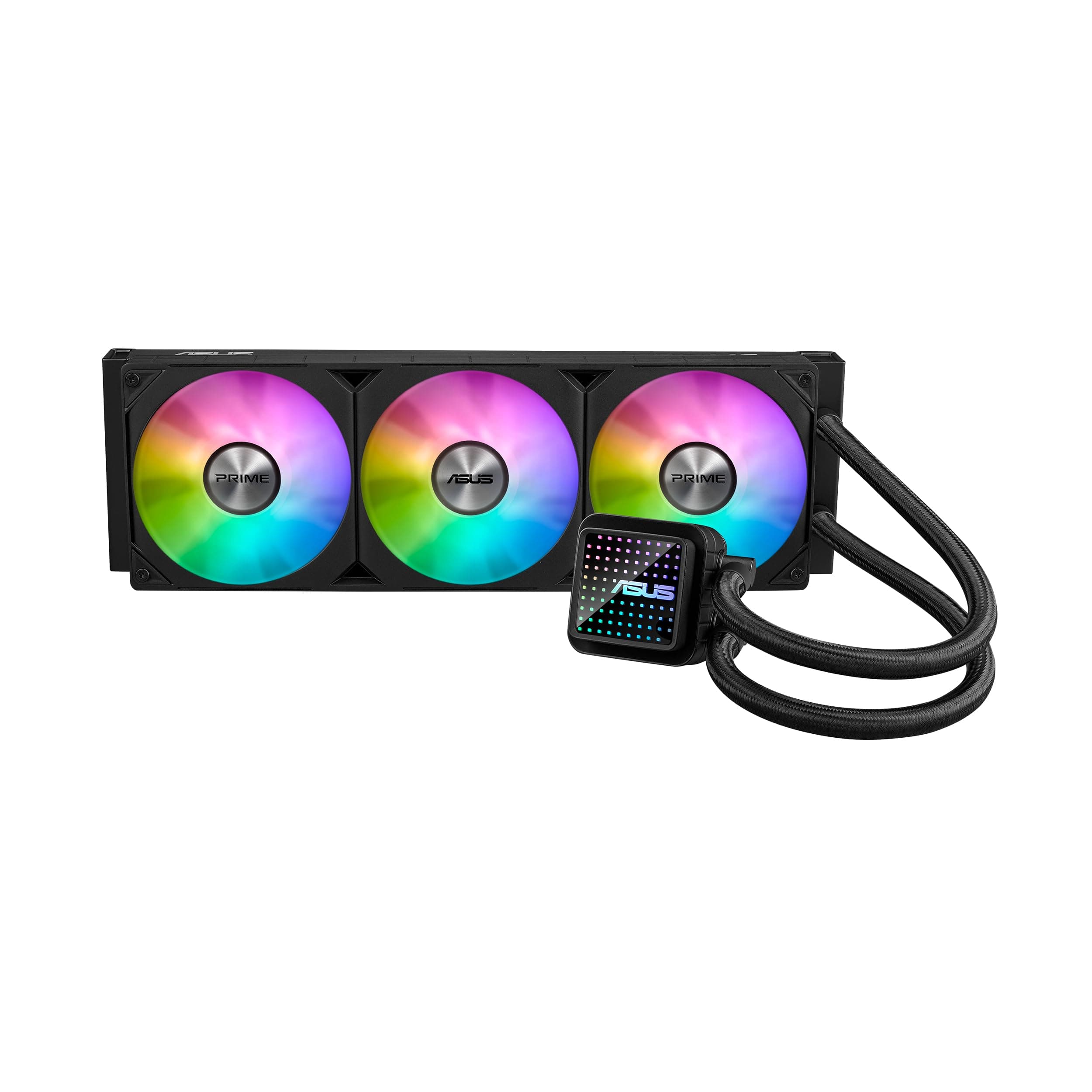 ASUS Prime LC 360 ARGB All-in-One-Flüssig-CPU-Wasserkühlung (drei ARGB Lüfter, anpassbarer Infinity-Spiegel, 400 mm Schläuche, CPU-Sockel Intel LGA 1851, 1700, 1200, 115X, AMD AM5, AM5) Bild 2