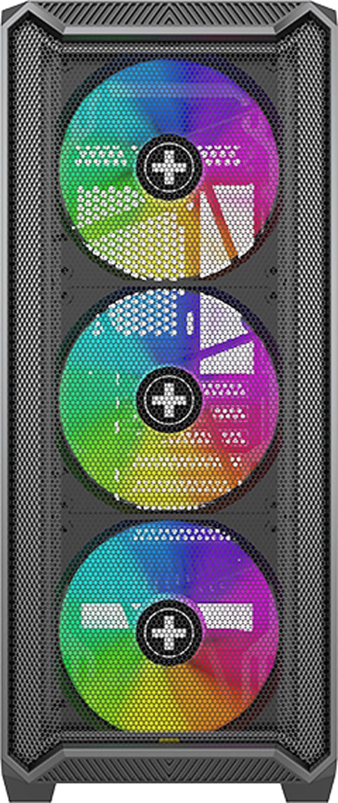 Xilence X613 XILENT BLADE II Gaming PC Gehäuse, 3x 120mm ARGB Lüfter, ATX Midi Tower Case, Mesh Front Panel für guten Airflow und PWM/ARGB Control Board, schraubenloses Glas Side Panel schwarz Midi Tower, mid 1 Bild 8