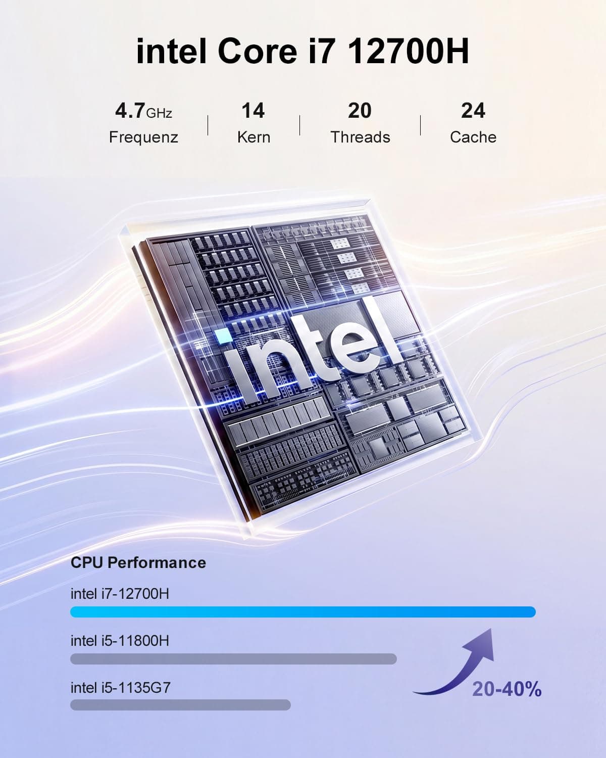 Ninkear N16 Pro Ultradünn Laptop, Core i7 12700H, 16GB DDR4, 1TB SSD, 16" 2.5K Ultragroß Display, WiFi 6 & BT 5.2, Stabile WLAN-Verbindung Laptop – Für Arbeit & Treffen & Gaming Silber Bild 2