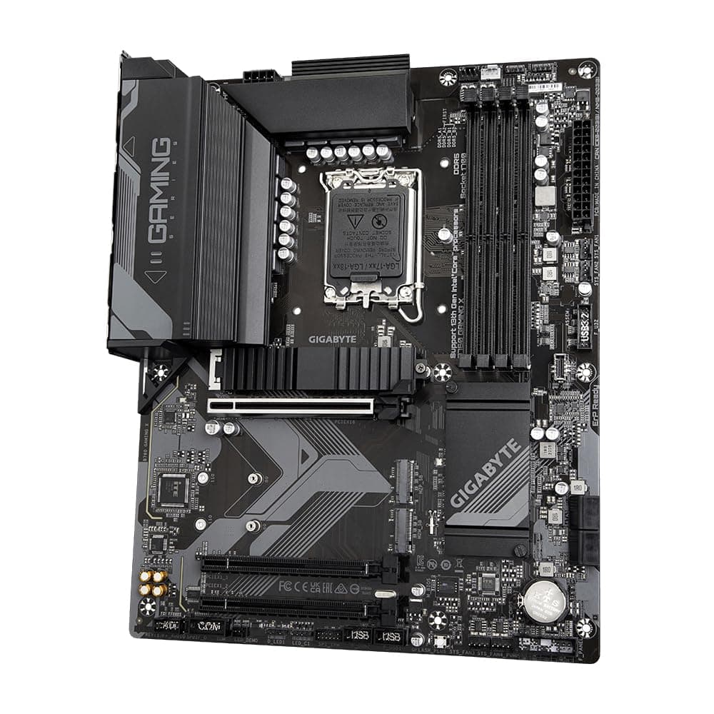 GIGABYTE B760 Gaming X Mainboard - Unterstützt Intel Core Prozessoren der 14. Generation, 8+1+1 Phasen digitales VRM, bis zu 7600MHz DDR5 (OC), 3X PCIe 4.0 M.2, 2.5GbE LAN, USB 3.2 Gen 2 Bild 5