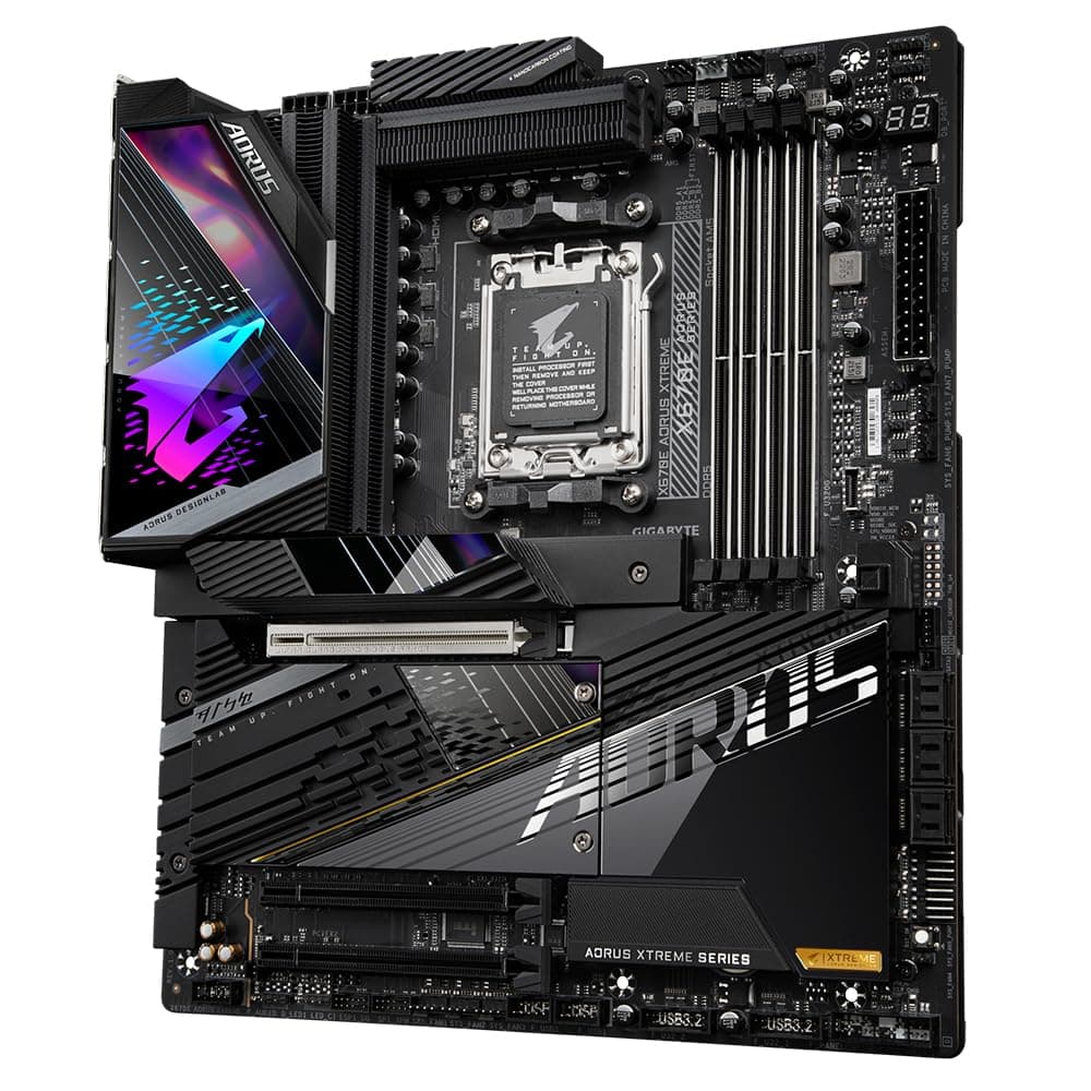 GIGABYTE X670E AORUS Xtreme Mainboard - Unterstützt AMD 9000 Series CPUs, 18+2+2 Phases Digital VRM, up to 8000MHz DDR5 (OC), 4xPCIe 5.0 M.2, Wi-Fi 6E, 10GbE LAN, USB 3.2 Gen 2x2 Bild 5