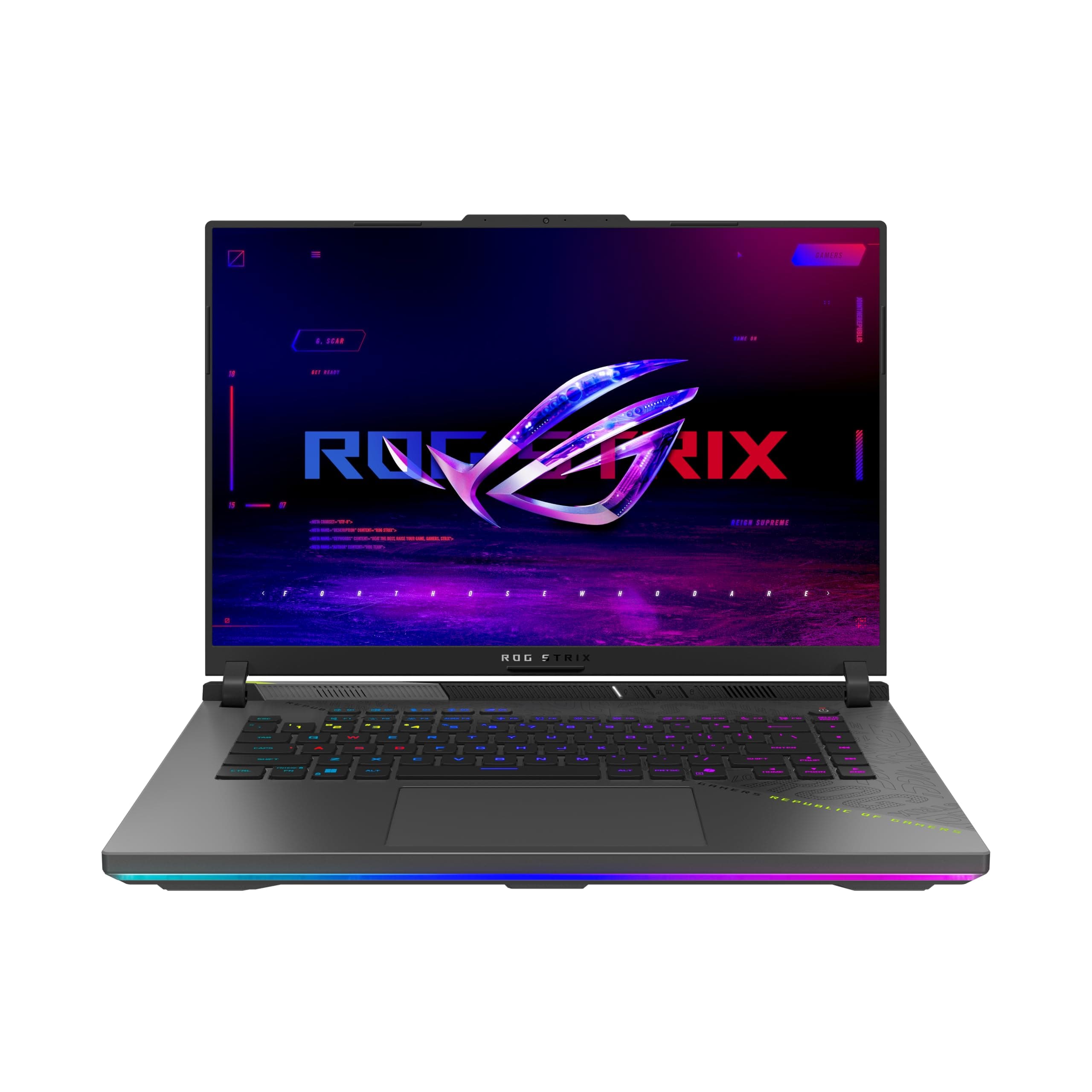ASUS ROG Strix G16 G614FR Laptop | 16" WQXGA 240Hz/3ms 16:9 IPS Display | AMD Ryzen 9 9955HX | 32GB RAM |1TB SSD | RTX 5070 Ti | Win11 Home | QWERTZ | Volt Green | 3Monate GamePass