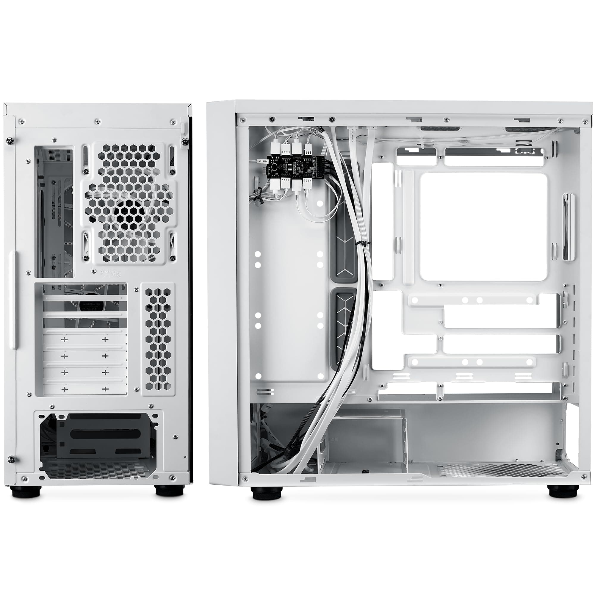 Cooler Master MasterBox 600 RGB Full Tower Cristal Templado USB-C Blanca White MasterBox 600 Bild 5
