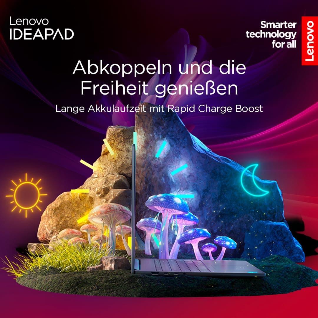 Lenovo IdeaPad Slim 5i Laptop | 14" OLED WUXGA Display | Intel Core i7-13620H | 16GB RAM | 512GB SSD | Intel UHD Grafik | Windows 11 Home | QWERTZ | Luna Grau | 3 Monate Premium Care Bild 6