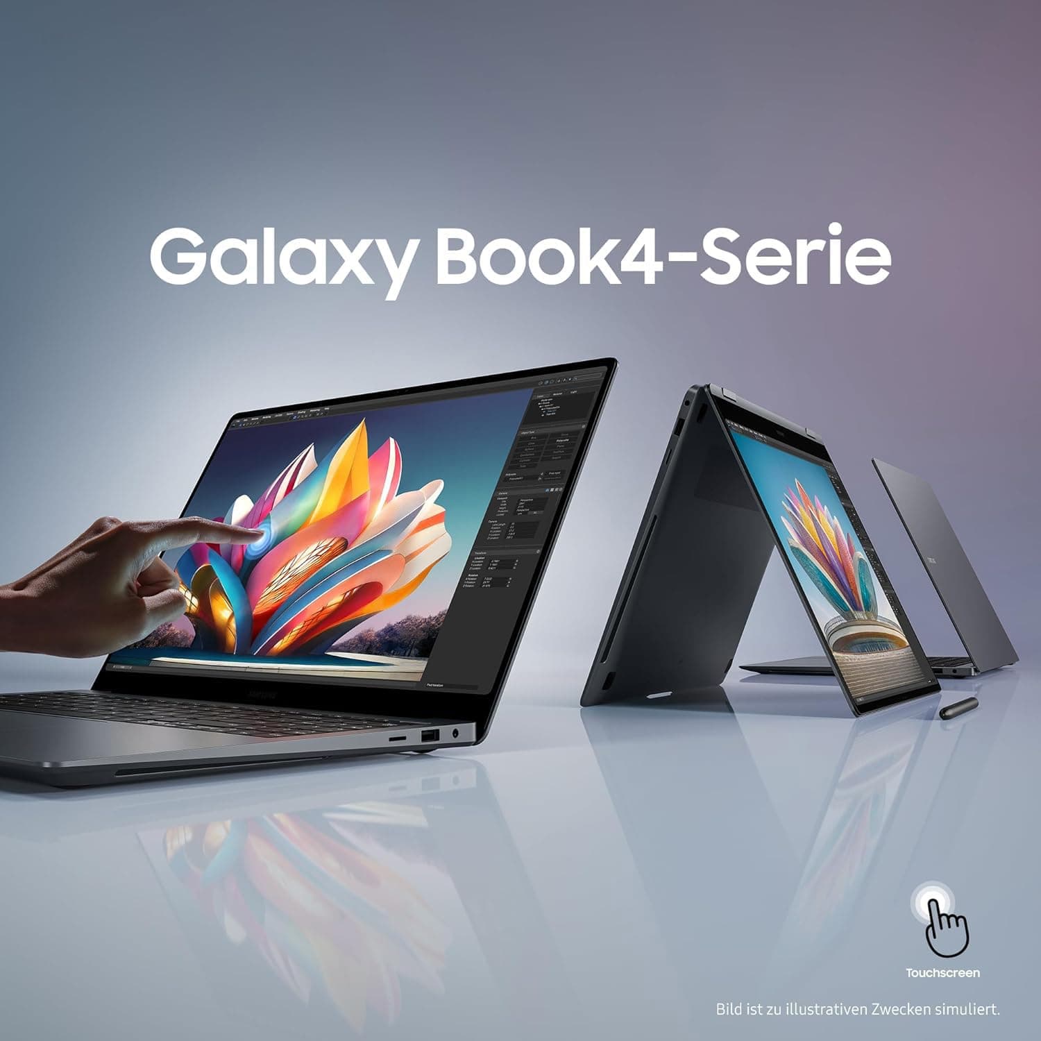 Samsung Galaxy Book4 Pro 360 Notebook, 16"-Laptop, Intel Core Ultra 7, 16 GB RAM, 512 GB, Moonstone Gray, 3 Jahre Herstellergarantie [Exklusiv auf Amazon] 16 GB RAM, 512 GB SSD Intel Core Ultra 7 Bild 8