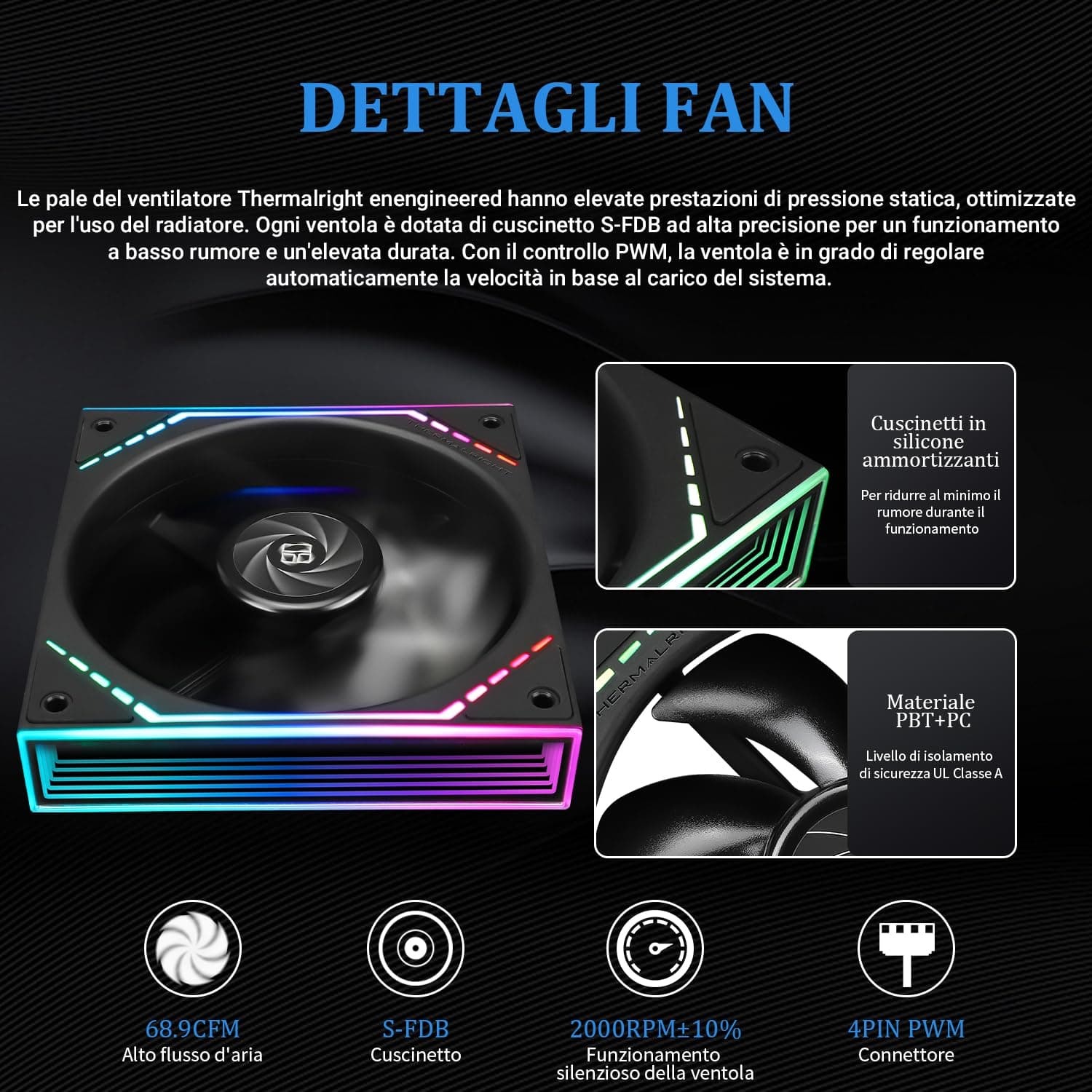 TR Frozen Infinity 360 CPU Aio Cooler, Lüfter TL-M12 x 3 PWM, Wasserkühler, Computerprozessor, ARGB Infinity Mirror, 360 CPU Liquid Cooling: LGA1851/1700/1150/1151/1200/2011, Ref 360MM BLACK-360MM Bild 8