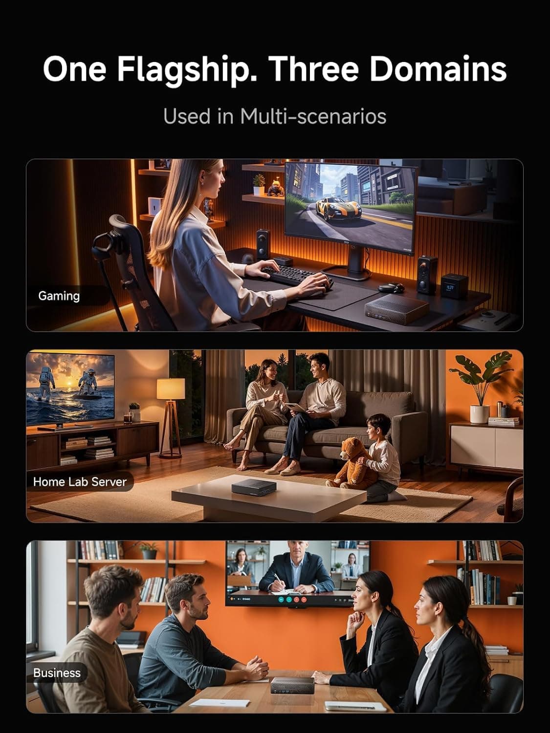 MINIS FORUM MS-A2 Mini Workstation,AMD Ryzen 7 7745HX 8C/16T bis zu 5,1 GHz/AMD Radeon 610M,Barebone ohne DDR5/SSD/OS,HDMI/USB-C x 2/2,5G RJ45 x 2/10G SFP+ x 2, PCIEx16,3xM.2 2280/U.2/22110 NVME SSD MS-A2 7745HX Barebone Bild 6