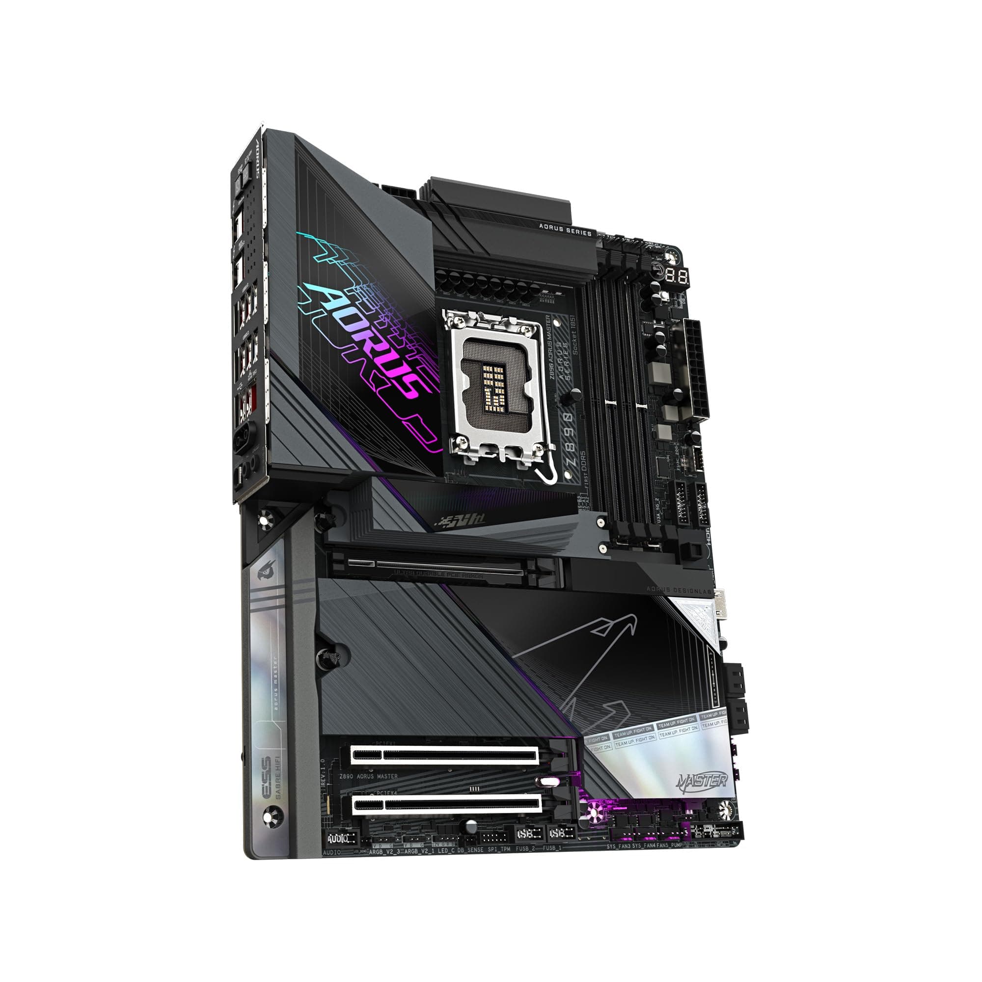 GIGABYTE Z890 AORUS Master Intel Core Ultra (Serie 2) LGA 1851 Motherboard, ATX, DDR5, 5X M.2, PCIe 5.0, Thunderbolt 4, WIFI7, 10GbE LAN, EZ-Latch Bild 5