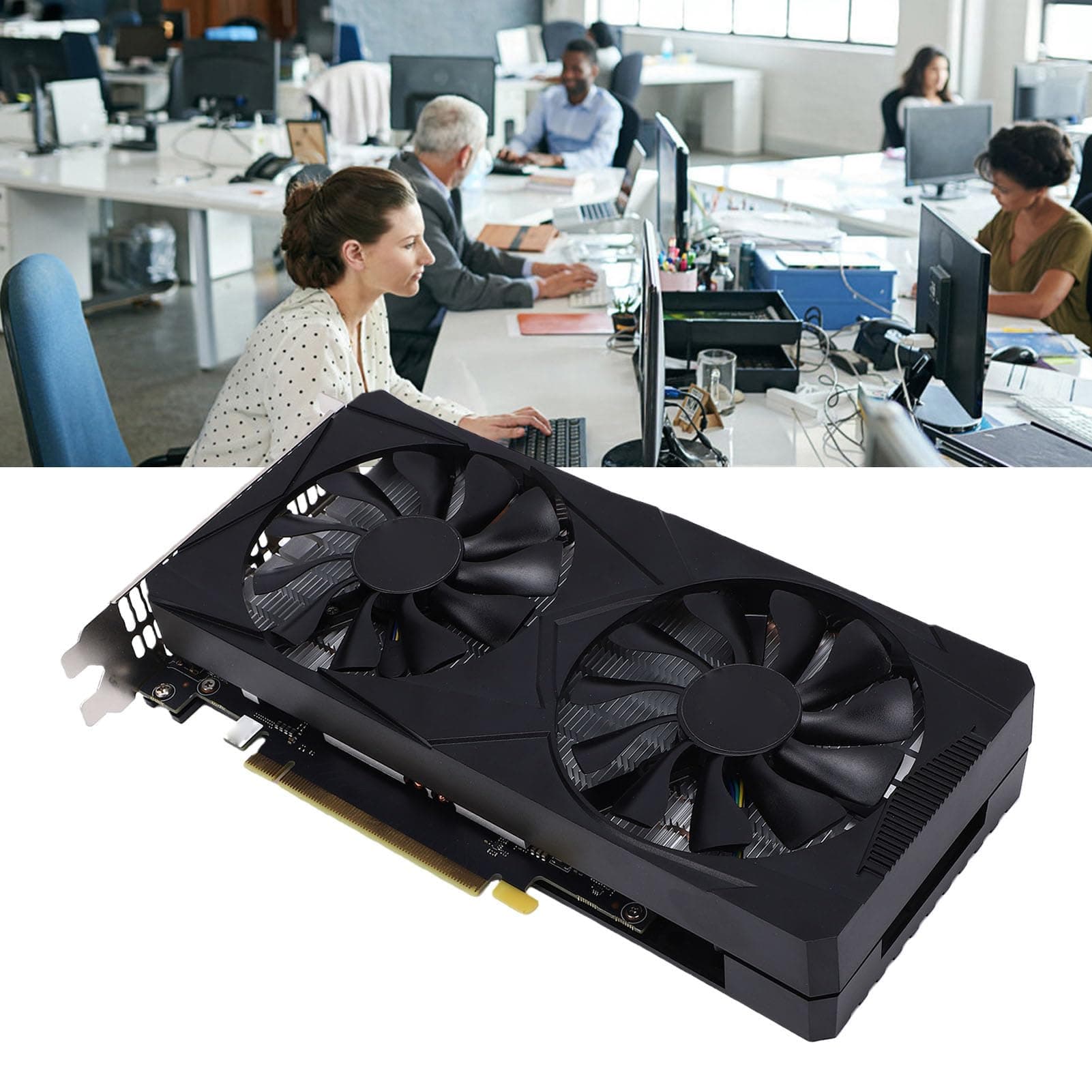 PUSOKEI RTX 3060 12 GB Gaming-Grafikkarte, Dual-Fan-Kühlung, GDDR6-Grafikkarte mit HDMI und DisplayPort, Plug-and-Play für Computer-PC-Gaming Bild 7