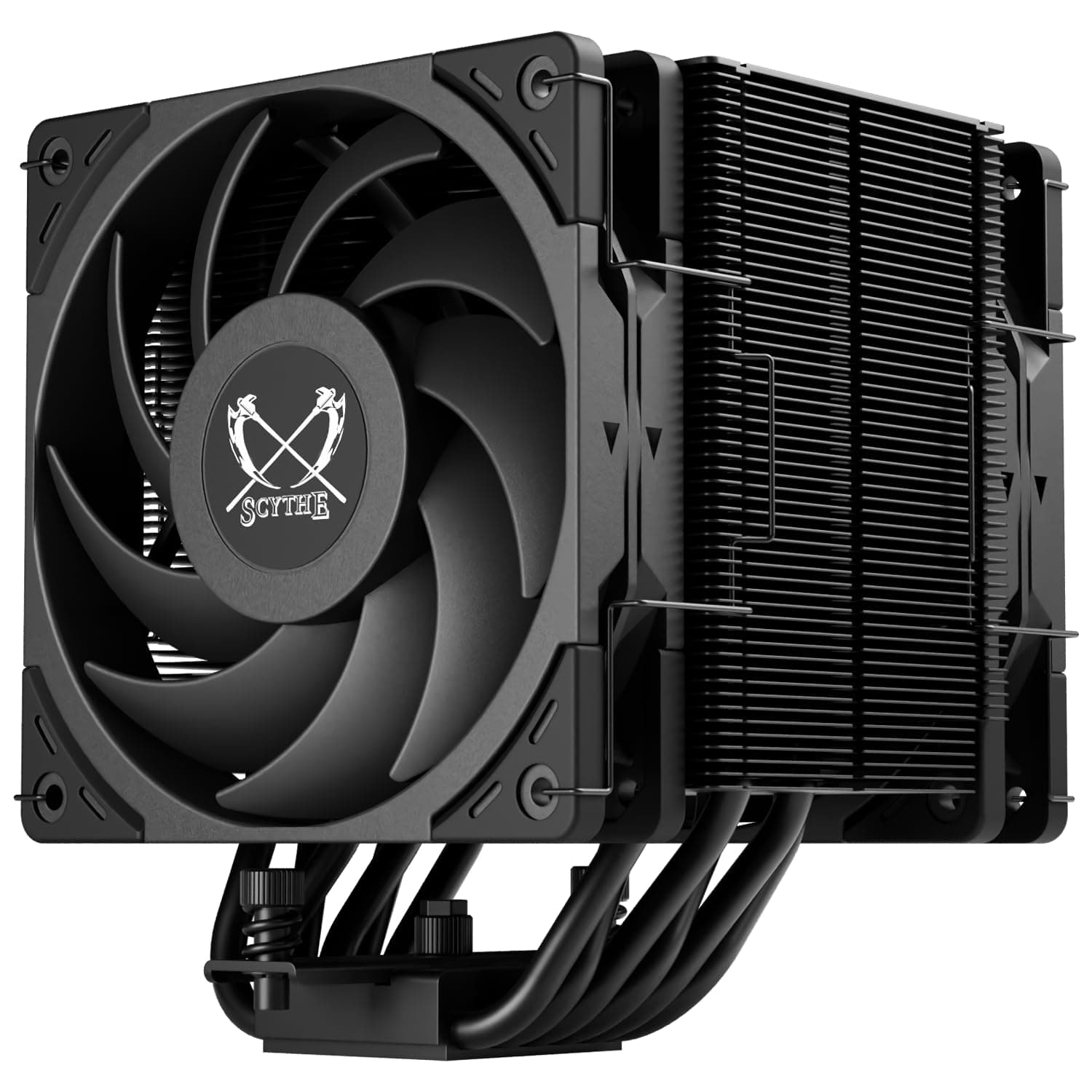 Scythe Mugen 6 CPU Air Cooler, Intel LGA1700, LGA1151, AMD AM5/AM4/Ryzen 120mm, Singel Tower, Aluminium Top Cover Mugen 6 Dual Fan Black Edition