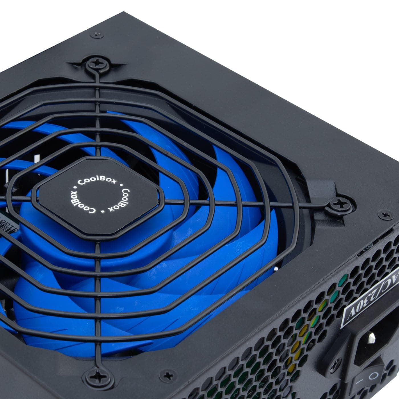 CoolBox Powerline 3 PC-Netzteil 550 W, ATX, 85 % Effizienz, ultra-leiser Lüfter 12 cm, SMD- und DC-DC-Technologie, Emi-Filter, lange Flachkabel, Schwarz Bild 7