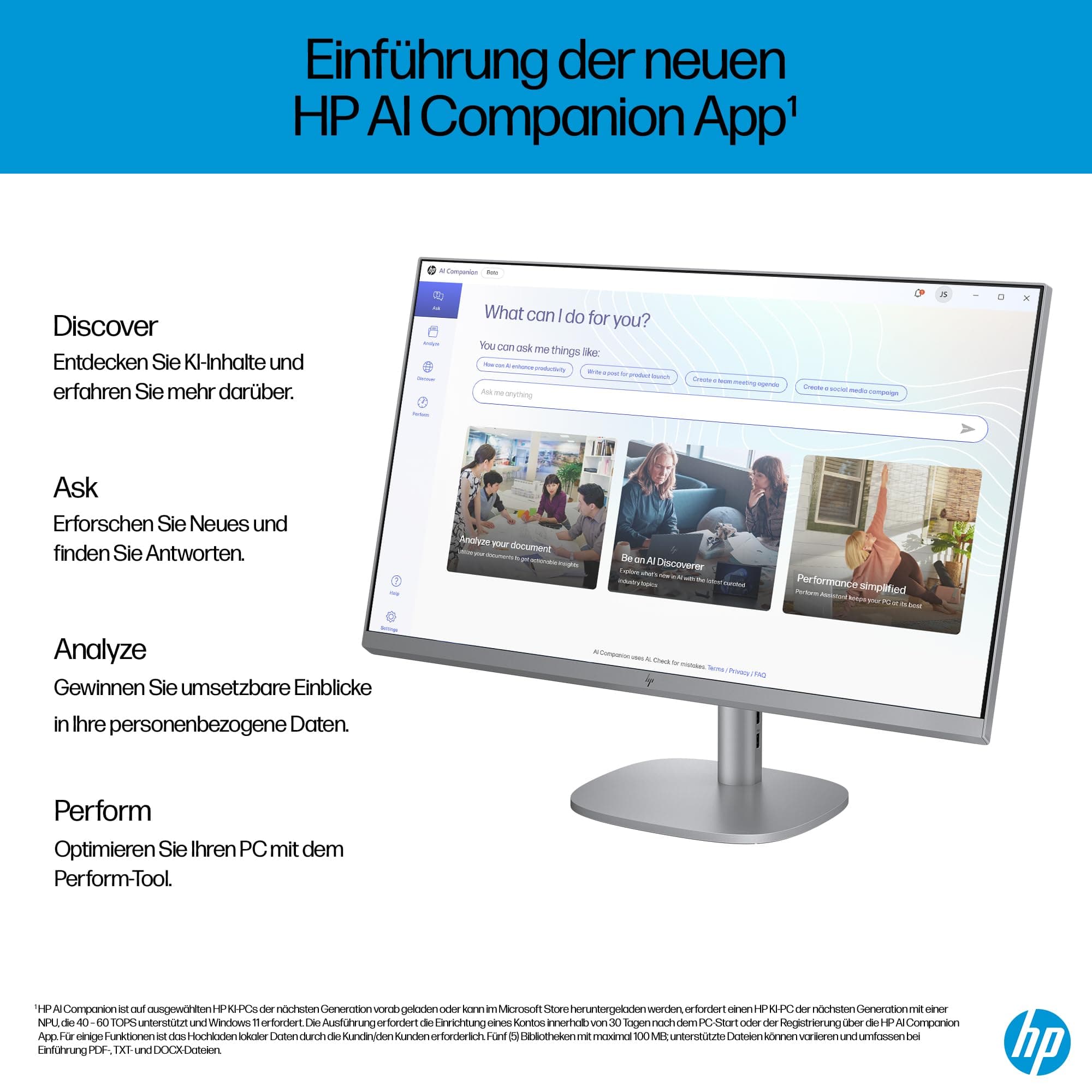 HP OmniStudio X 27-cs0273ng All-in-One KI PC, 27 Zoll Entspiegeltes FHD-Display, Intel Core Ultra 7 155H, 16 GB DDR5-SDRAM, 1 TB SSD, Intel Arc Graphics, Windows 11 Home, QWERTZ Tastatur, Silber Intel Core Ultra 7 155H 27 Zoll FHD Intel Arc Graphics Bild 7