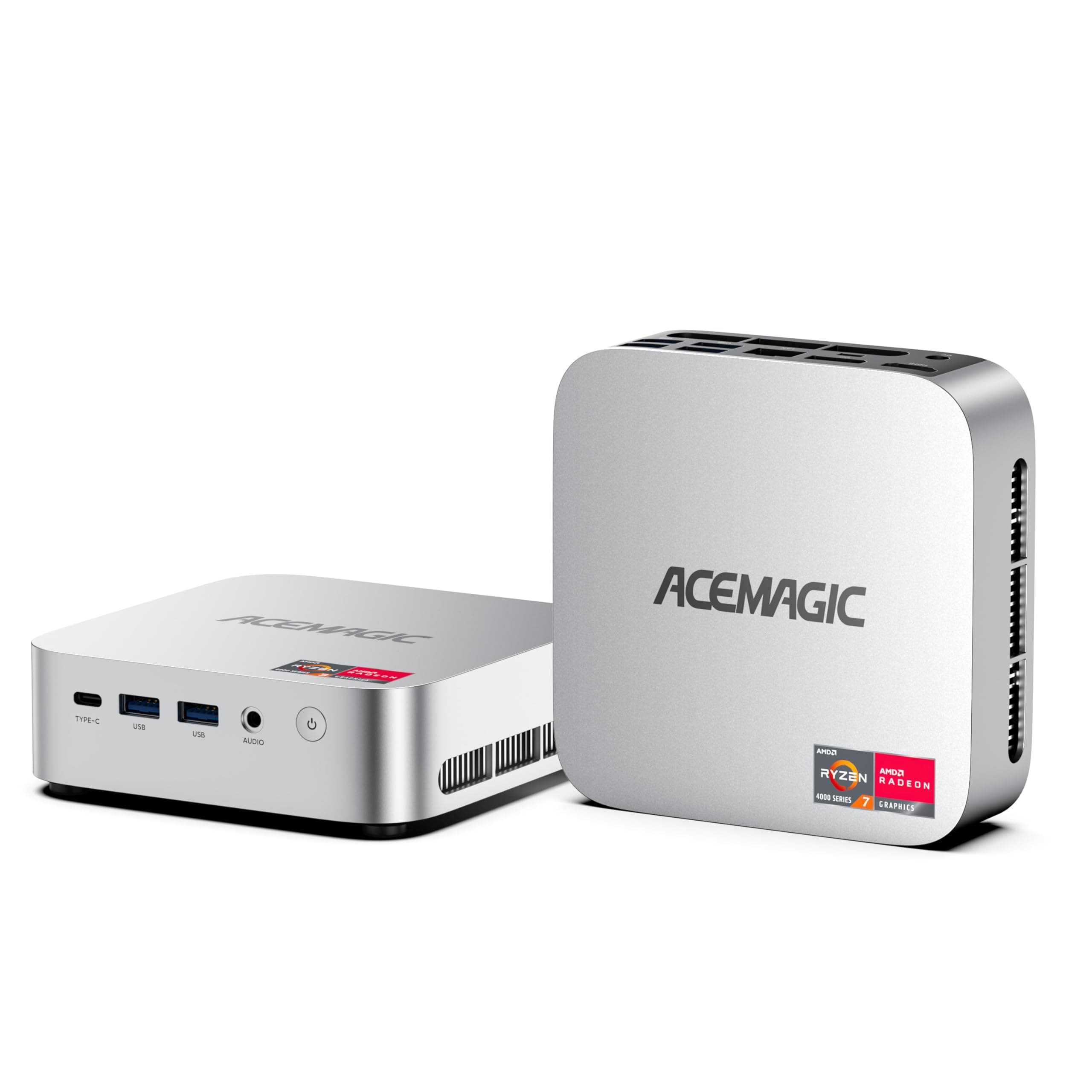 ACEMAGIC M1 Mini PC, AMD Ryzen 7 7735HS (8C/16T, bis zu 4.75GHz),16GB LPDDR5 (5500MT/s) 512GB MVME SSD Windows 11 Pro Mini PC mit AMD Radeon | 4K Triple Display |Type-C | WiFi6 | BT5.2 16 GB 512 GB
