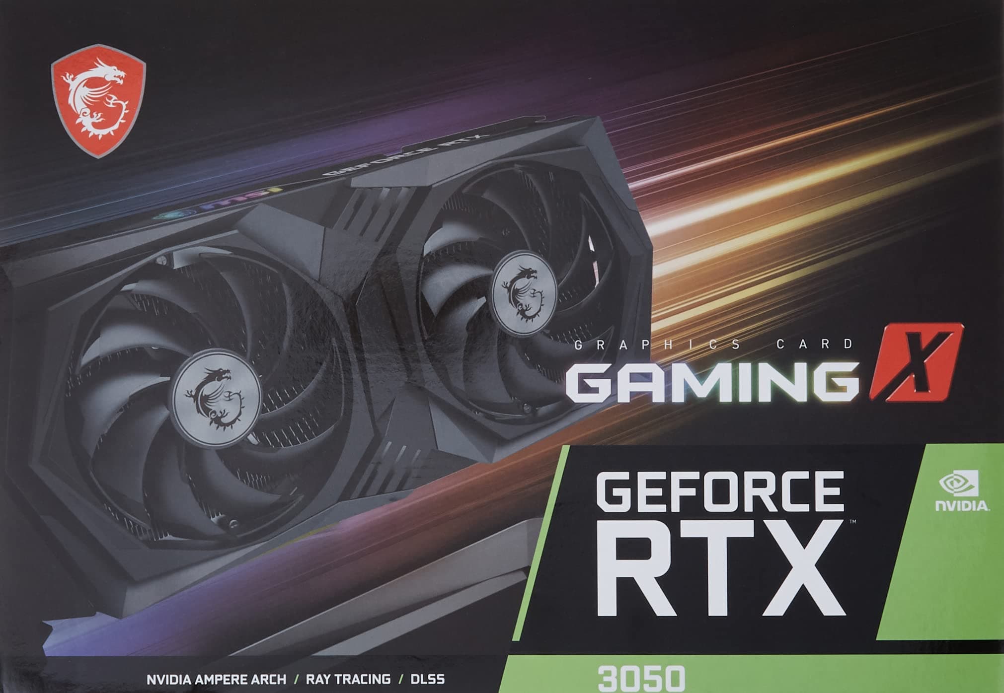 MSI GeForce RTX 3050 Gaming X 8G Gaming Grafikkarte - NVIDIA RTX 3050, 8GB GDDR6 Speicher, 128-bit, 14 Gbps Bild 3