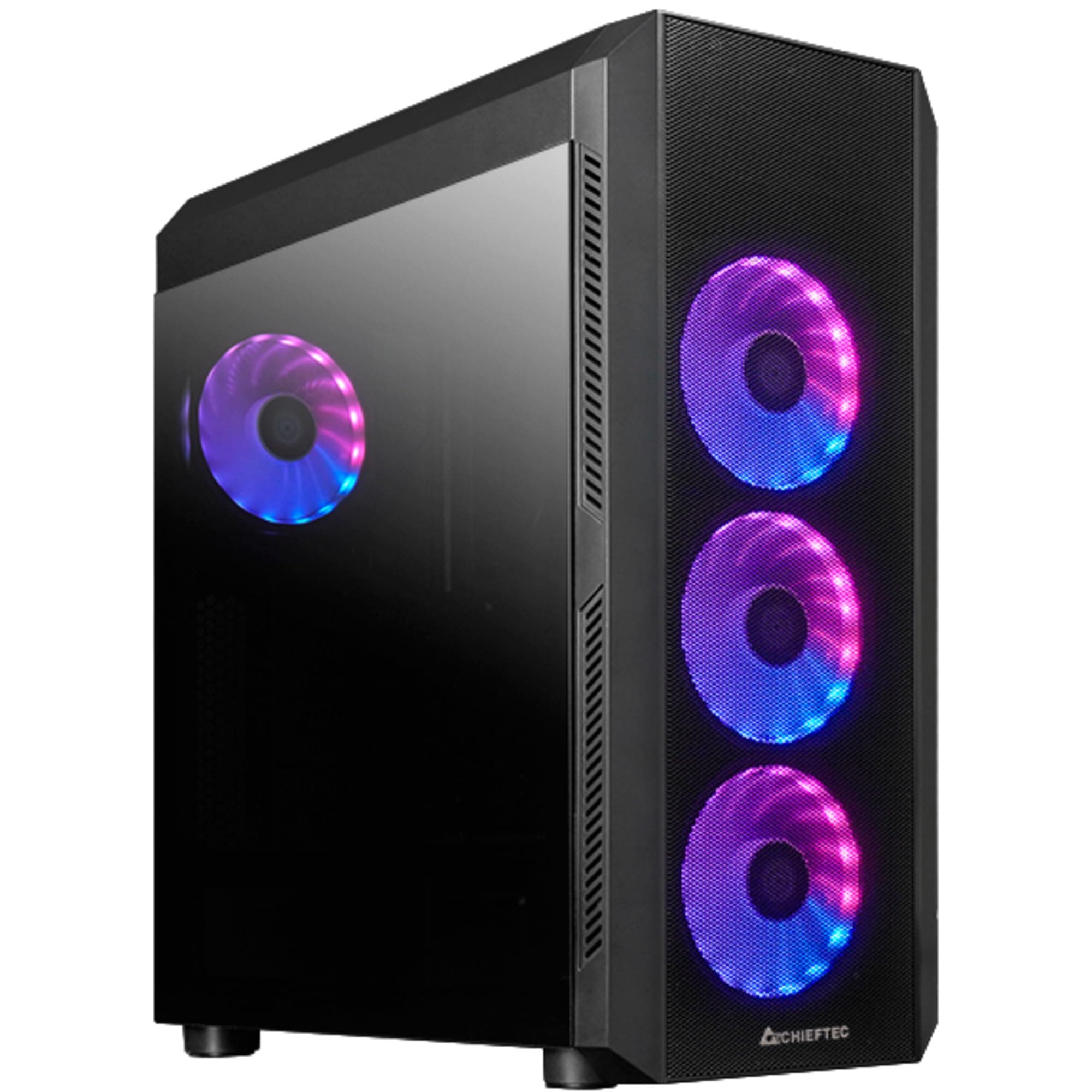Chieftec CG-04B-OP Computer-Gehäuse Midi Tower Schwarz Bild 2