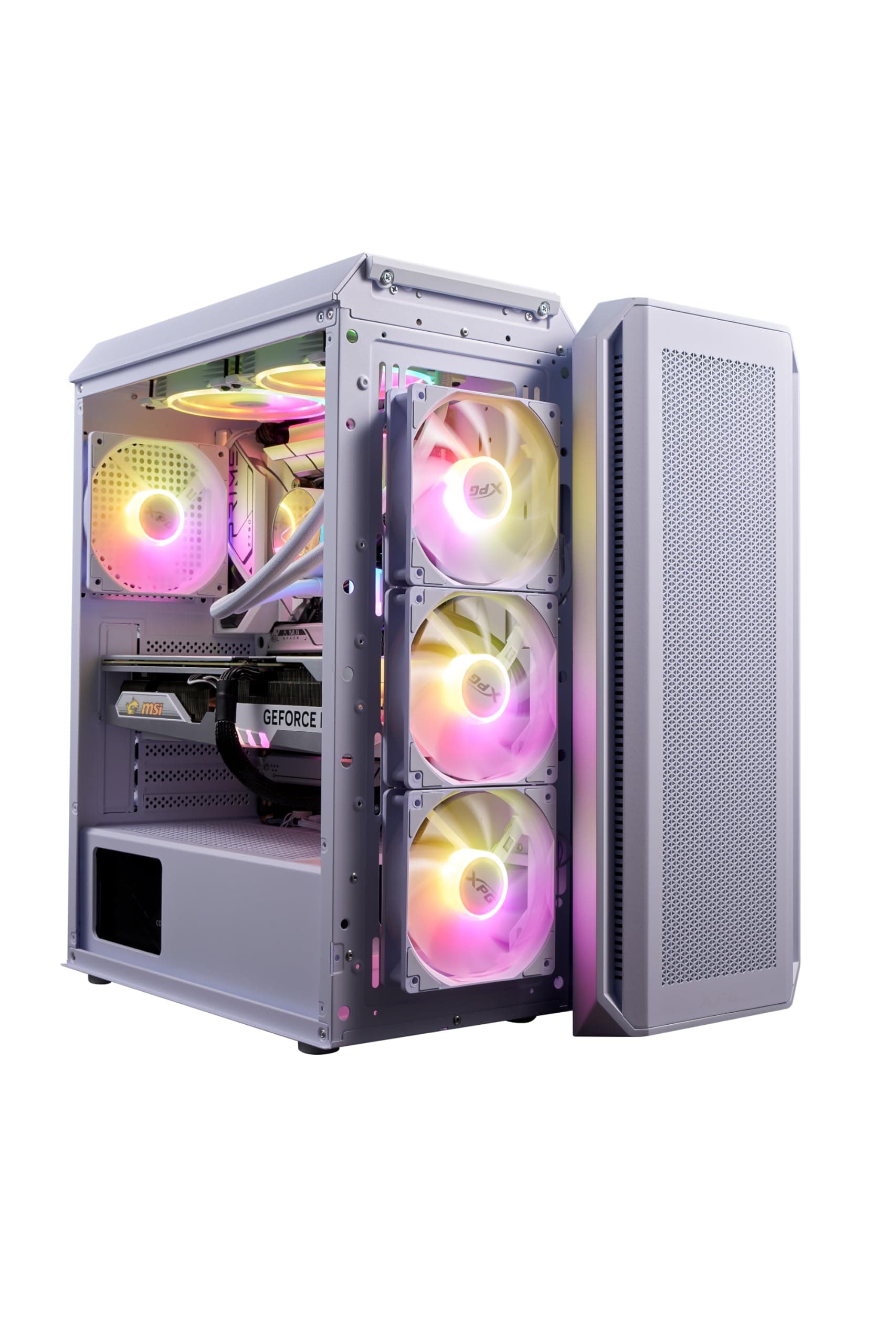 Valor AIR Plus Mid-Tower PC Chassis, Included 4ARGB Fans, White - VALORAIRPLUSMTA-WHCWW Bild 4