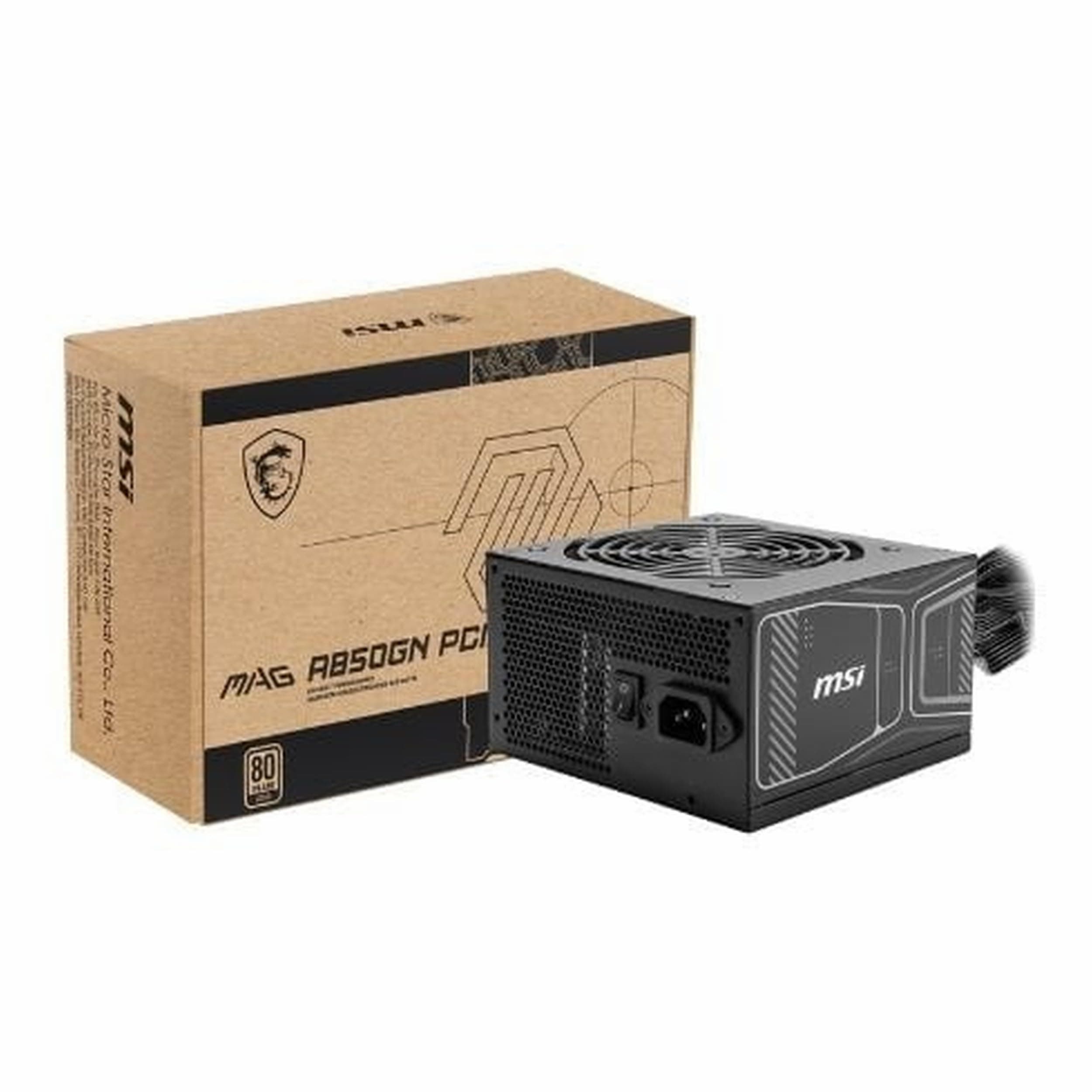 MSI Mag A850Gn Pcie5 Power Supply Unit 850 W 20+4 Pin ATX ATX, 306-7ZPBX11-CE0 Bild 2