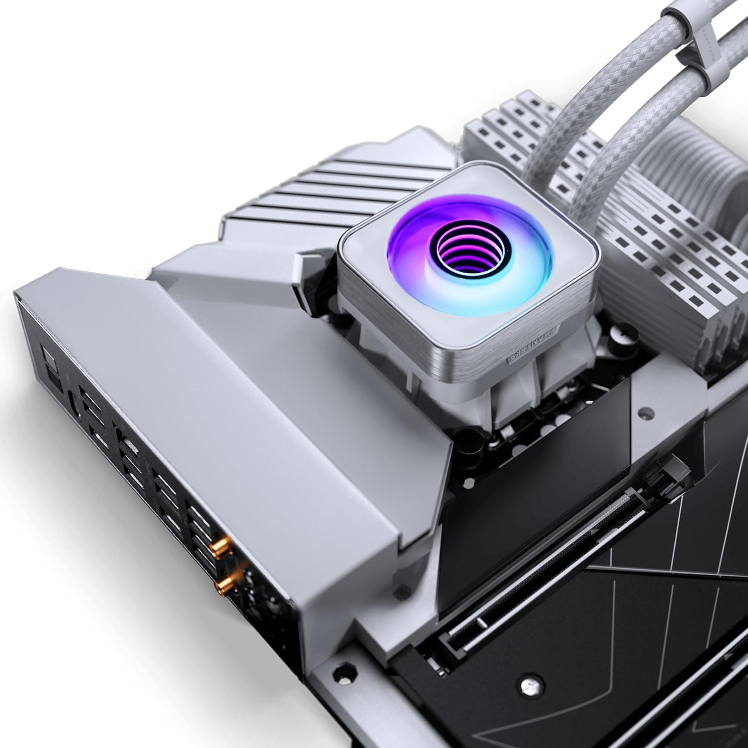 PHANTEKS Glacier One 420D30 X2 DRGB Weiß | 420mm AIO-Wasserkühlung – CPU-Kühler für High-End Gaming PCs mit VRM-Lüfter & RGB-Beleuchtung Weiß 420 Bild 8
