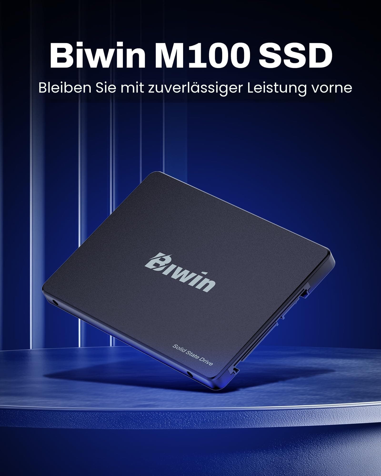 BIWIN M100 SATA 3.0 SSD 1TB - bis zu 550 MB/s Lesen - 6 Gb/s Internes Solid State Drive 2,5" für Laptop & Desktop – Schnell, Leise, Stoßfest Bild 3