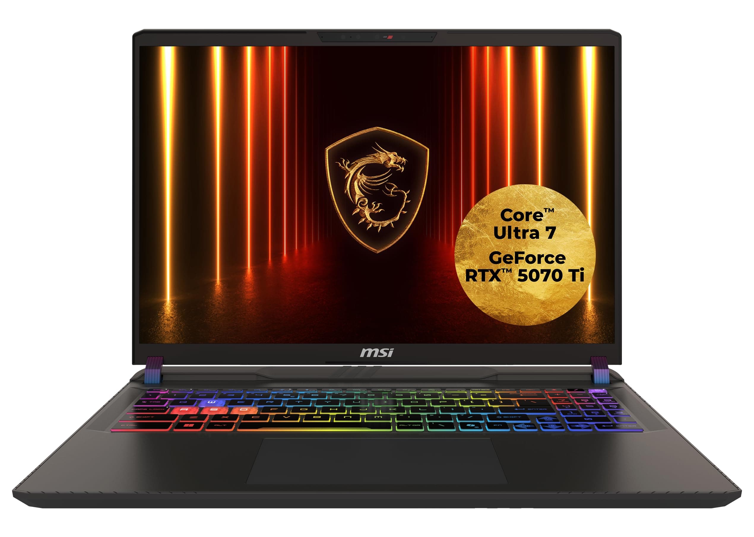 MSI Vector 16 HX AI Gaming-Laptop, 16" QHD+ 240 Hz Display, Intel® Core™ Ultra 7 255HX, NVIDIA GeForce RTX 5070 Ti, 16 GB RAM, 1 TB SSD, Windows 11 Home, QWERTZ Tastatur, Cosmos Grau, A2XWHG-264 Intel® Core™ Ultra 7 255HX RTX5070TI