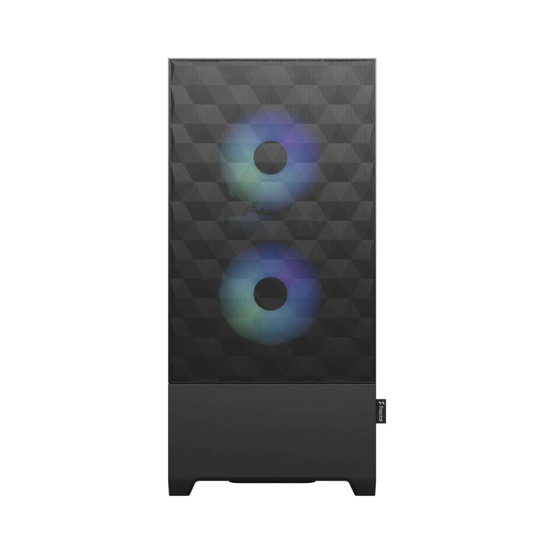 Fractal Design Pop Air RGB Black – ATX-Mid-Tower-PC-Gehäuse, Frontblende aus Waben-Mesh, gehärtetes Glas, 3 × 120-mm-RGB-Lüfter, hoher Luftdurchsatz, mATX/Mini-ITX Bild 3