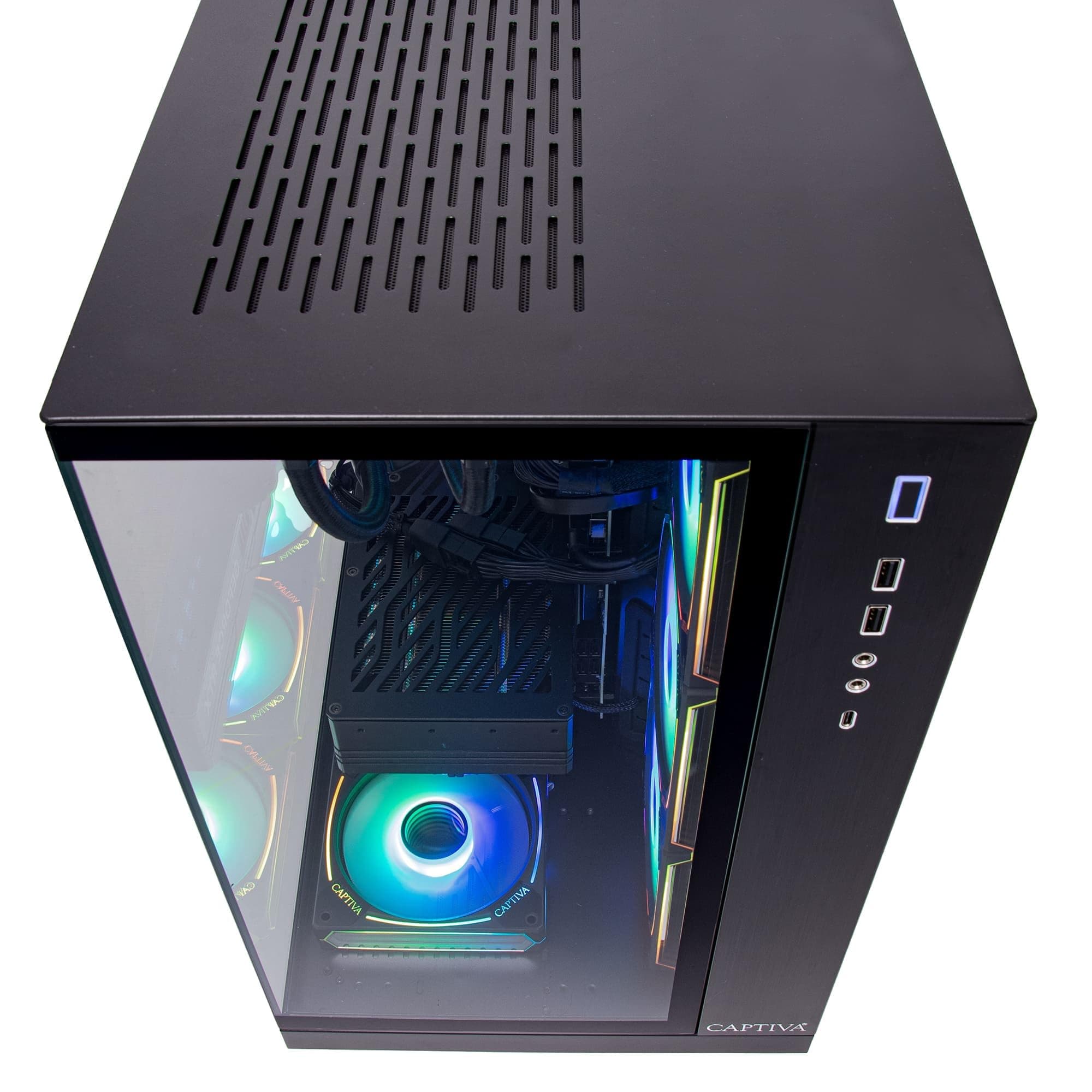 Captiva PC Highend Gaming R90-366 | AMD Ryzen 9 9950X3D | 64GB DDR5 RAM | NVIDIA GeForce RTX 5080 16GB | 2 TB SSD | 2 TB HDD | ohne OS Bild 5